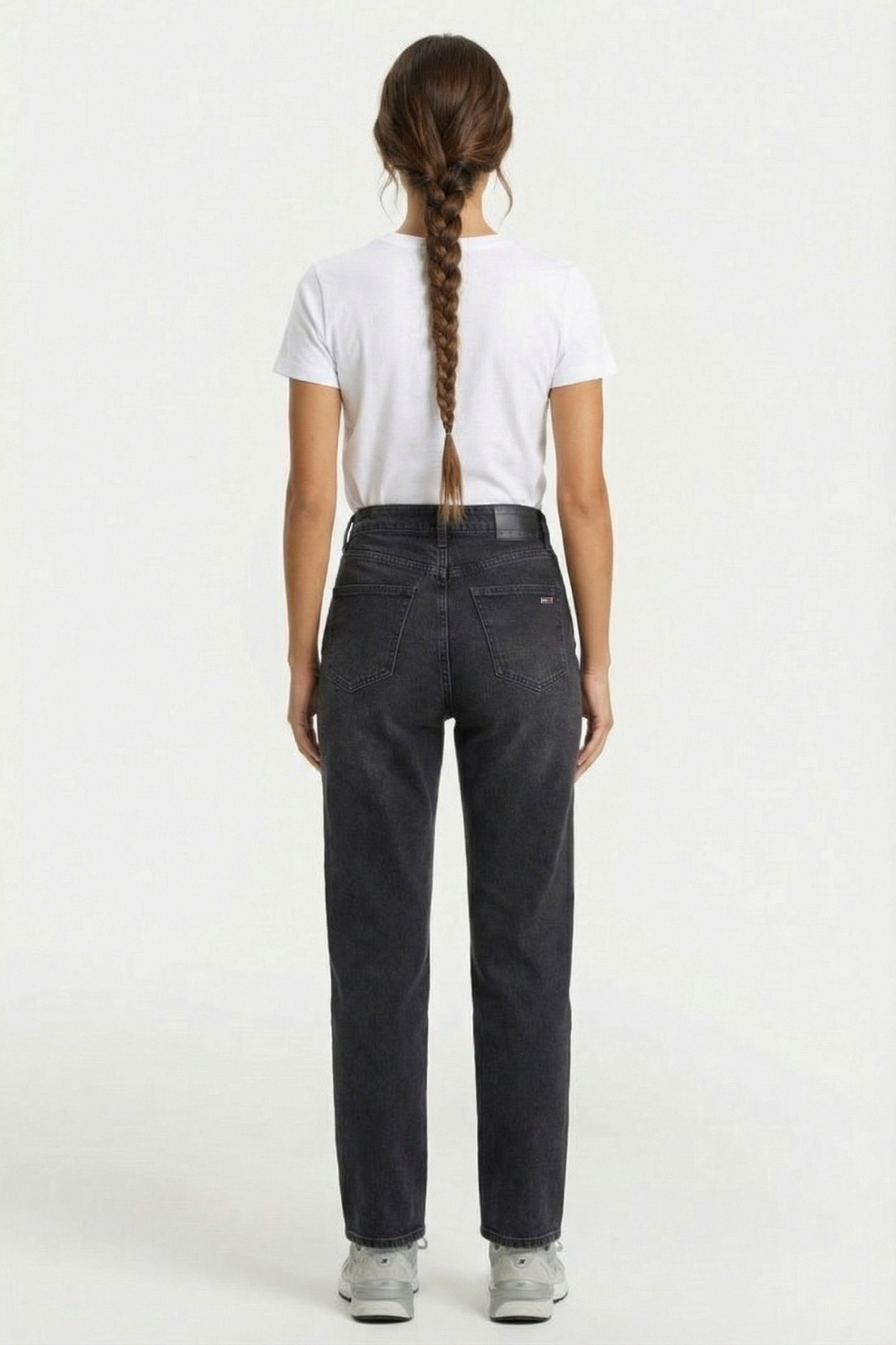 LAYLA HIGH RISE SLIM STRAIGHT JEANS DENIM BLACK 2