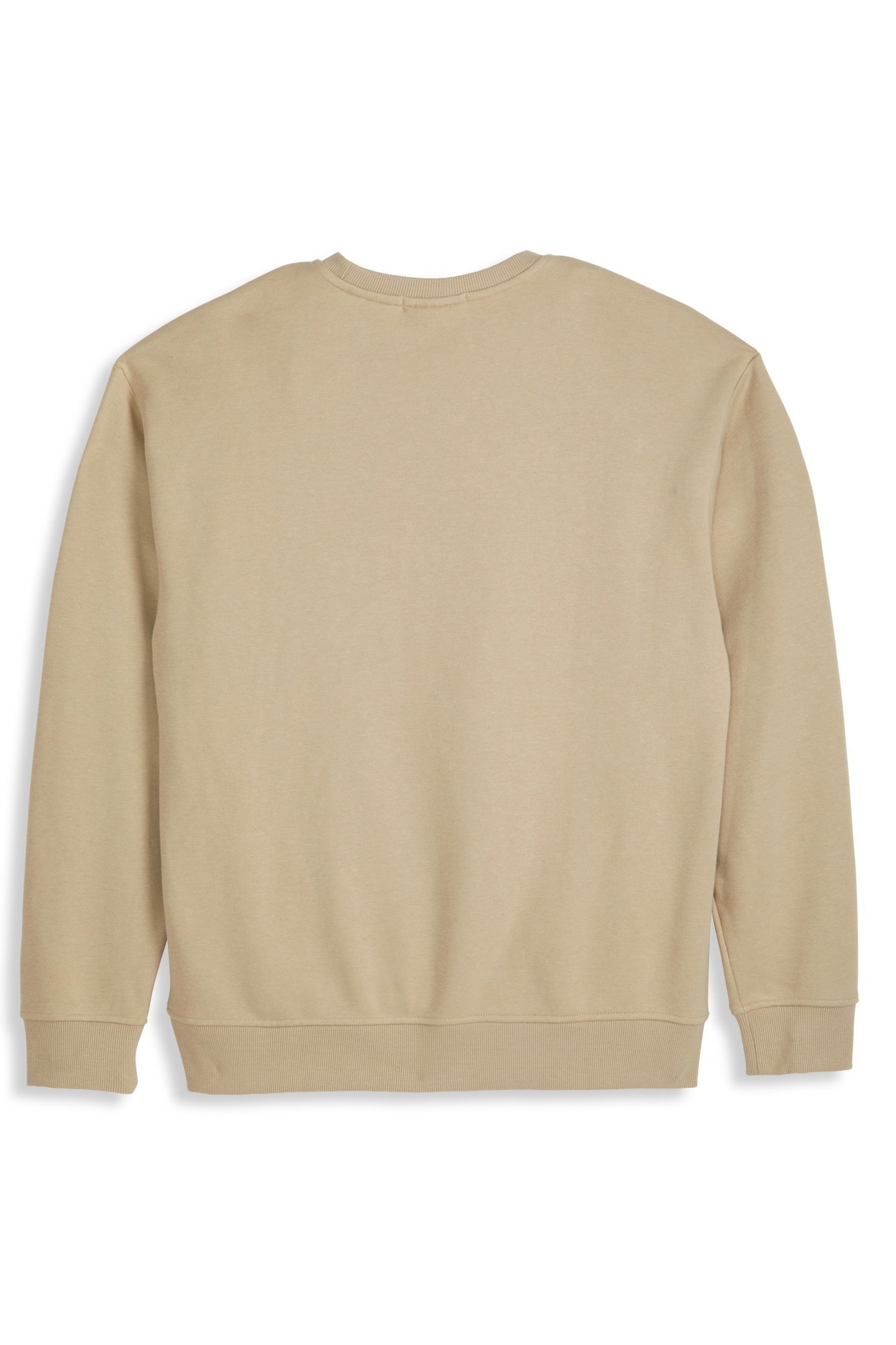 RELAXED FIT GRAPHIC FLEECE CREW TAUPE 2