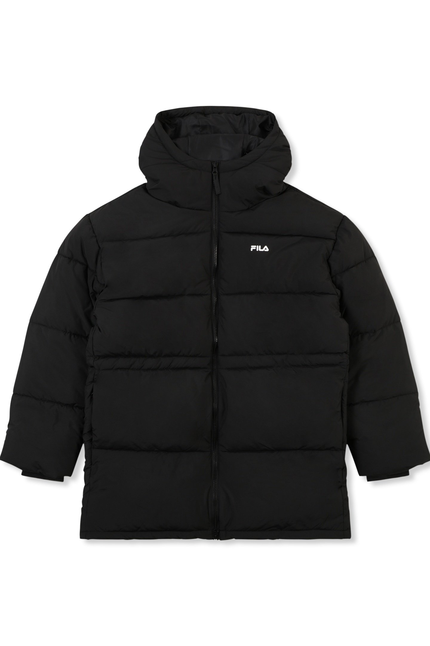 ALBA RELAXED MID HOODED PUFFER JACKET BLACK 5