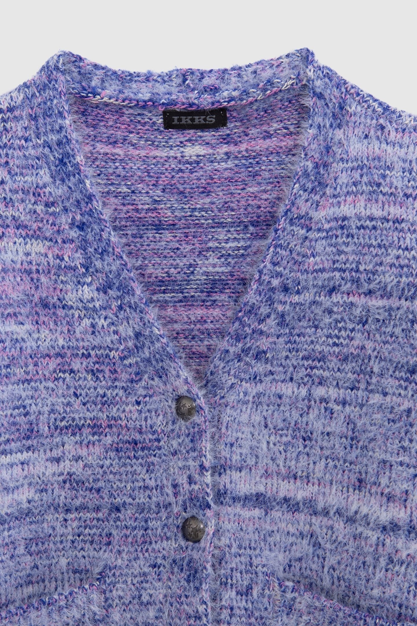 GIRL'S BLUE AND PINK KNITTED CARDIGAN 3
