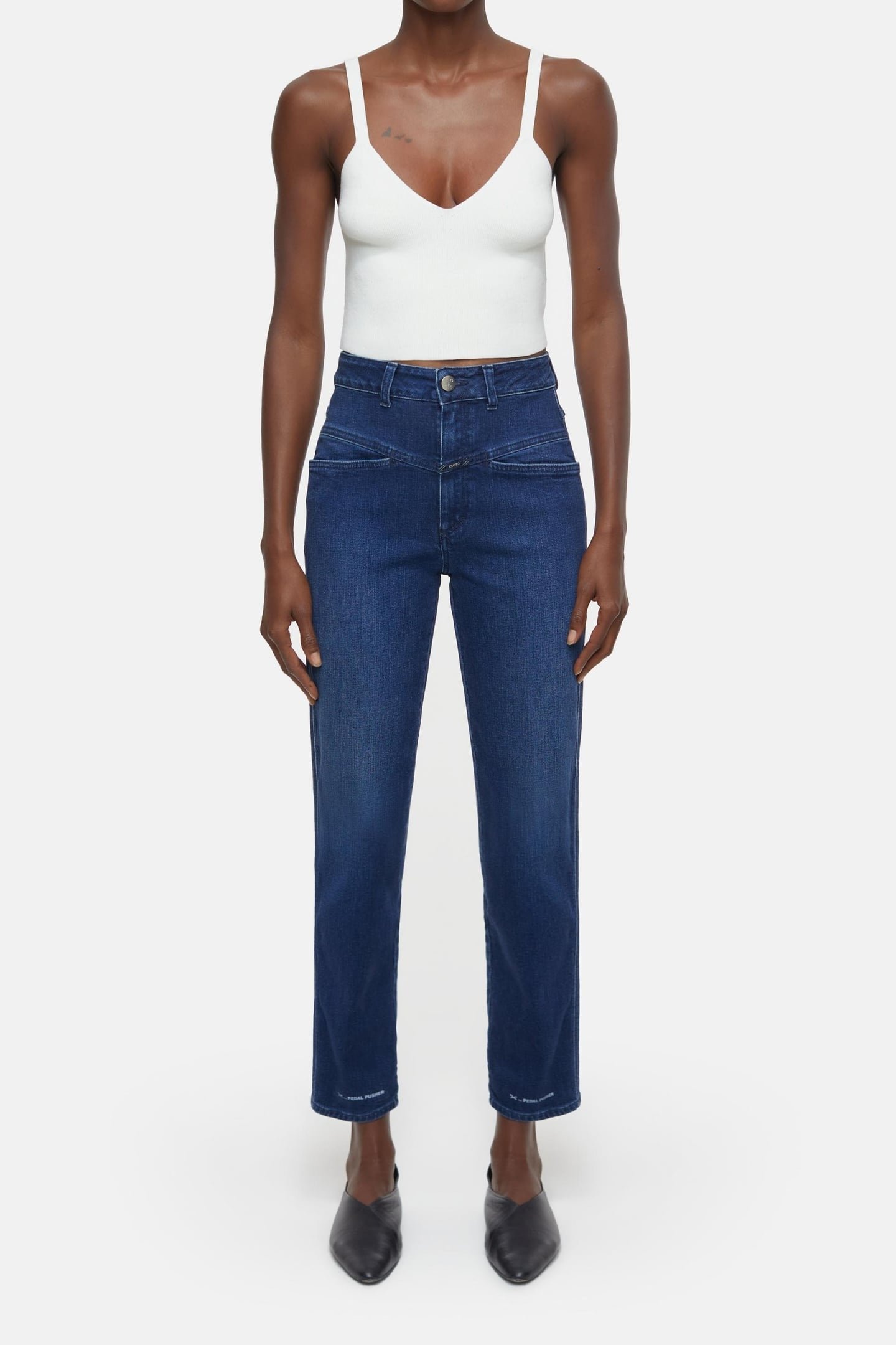 PEDAL PUSHER JEANS DARK BLUE 1