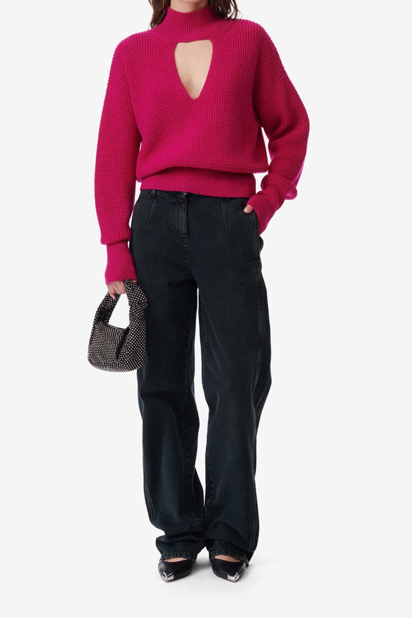 GAID PULLOVER FUSHIA 2