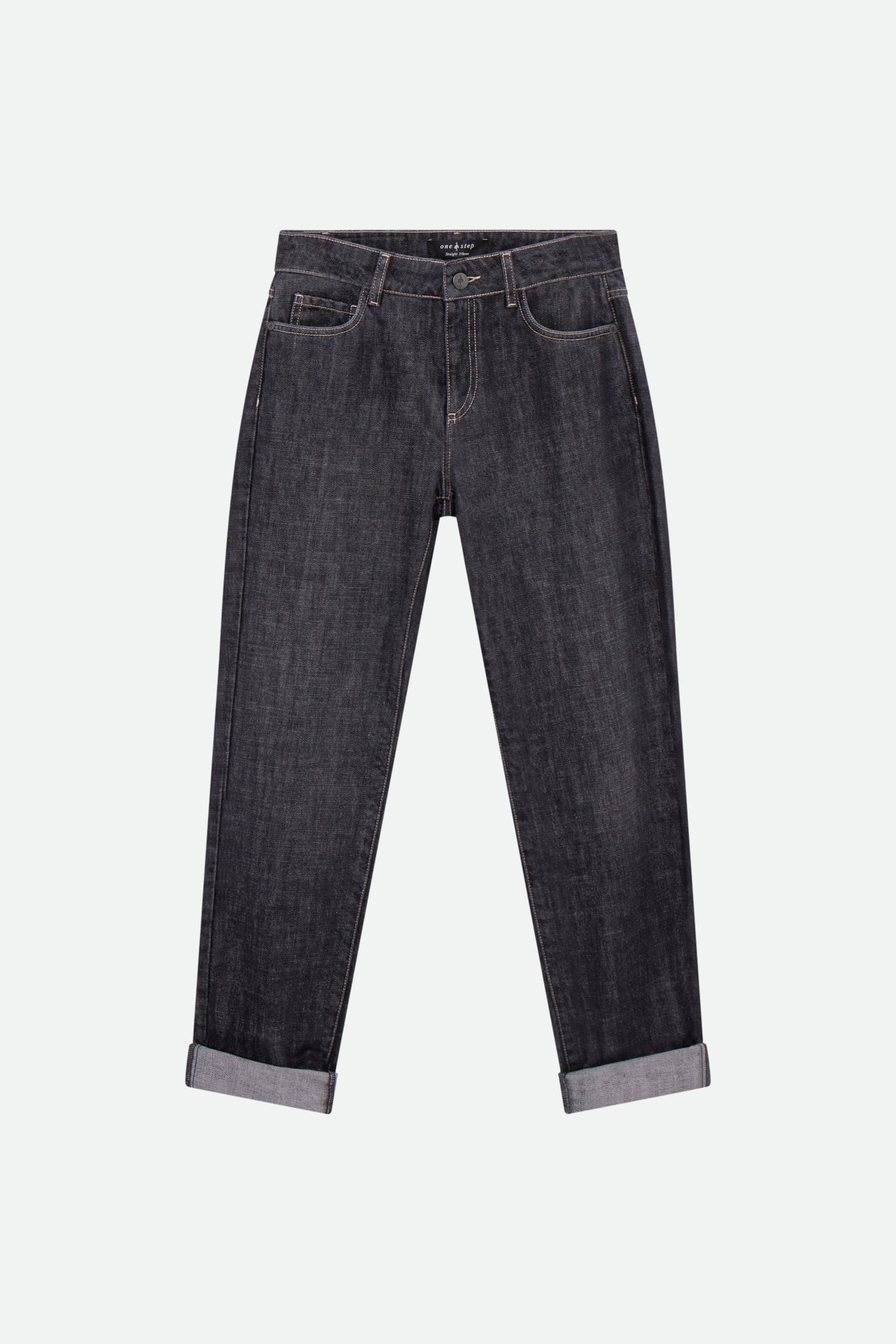 LE CARLA - WATERLESS GREY 7/8 STRAIGHT JEANS 6