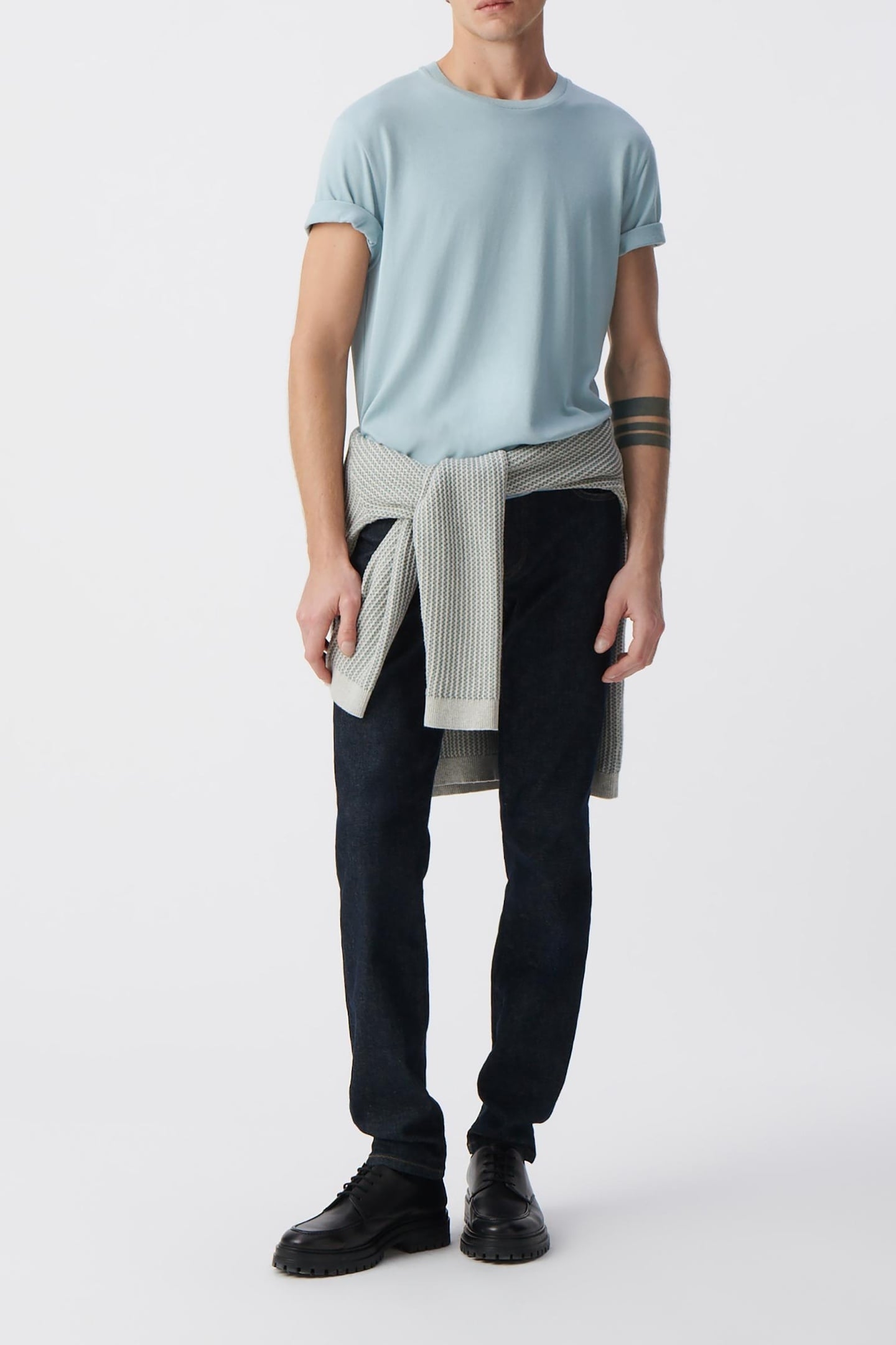 HORIZON COTTON MODAL CREW NECK T-SHIRT 1