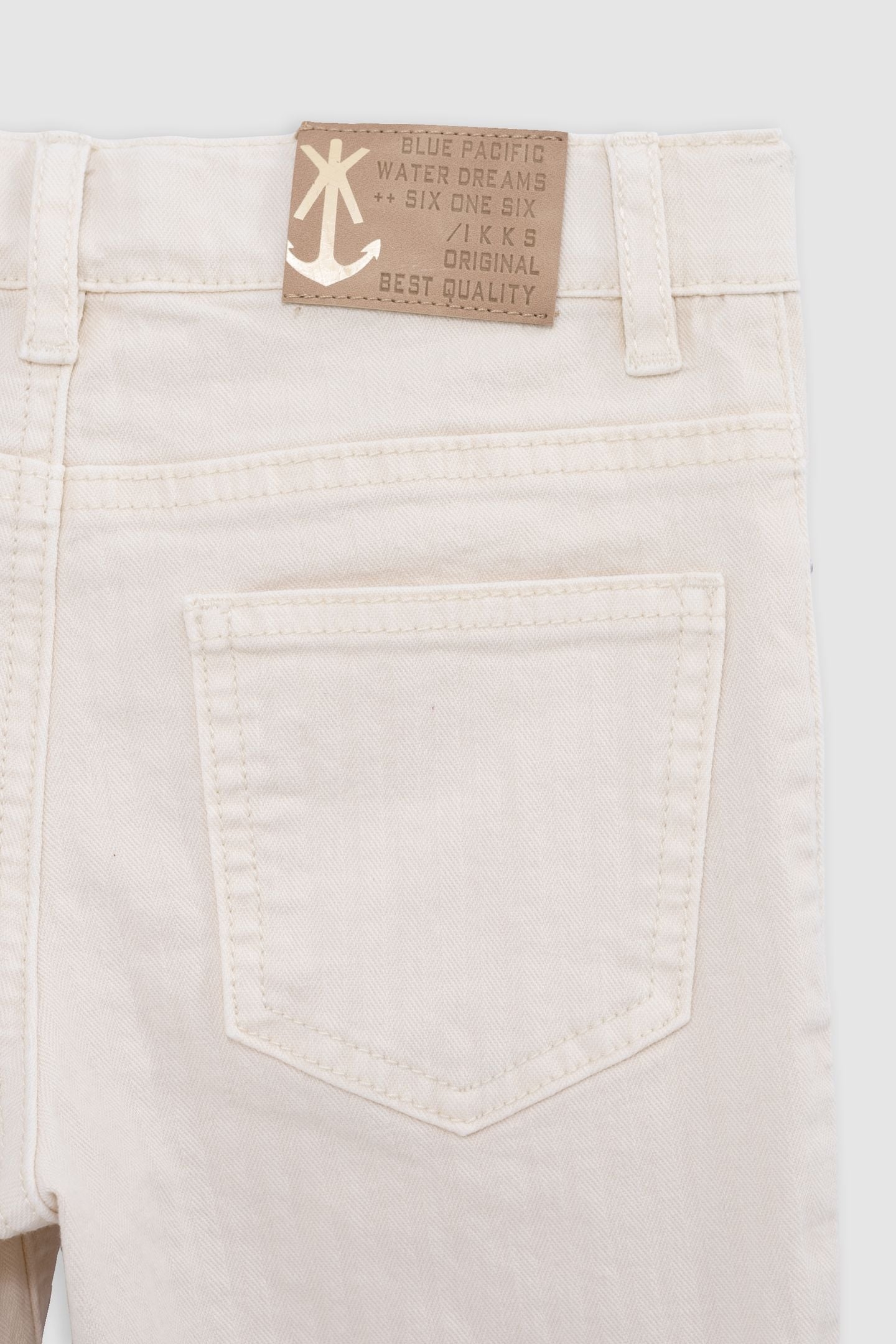 BEIGE REGULAR DENIM BERMUDA SHORTS 6