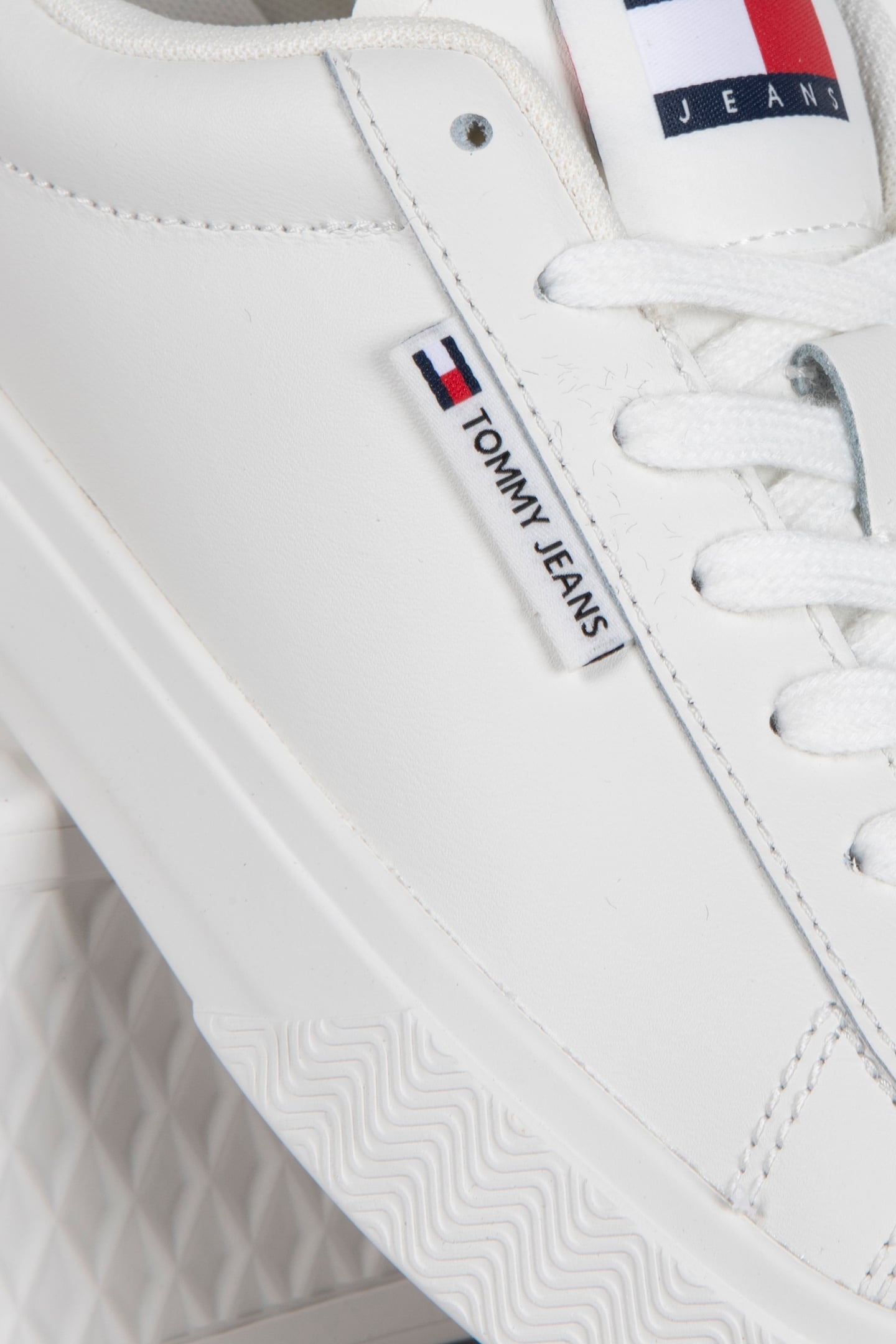 LEATHER CUPSOLE SNEAKER ECRU 3