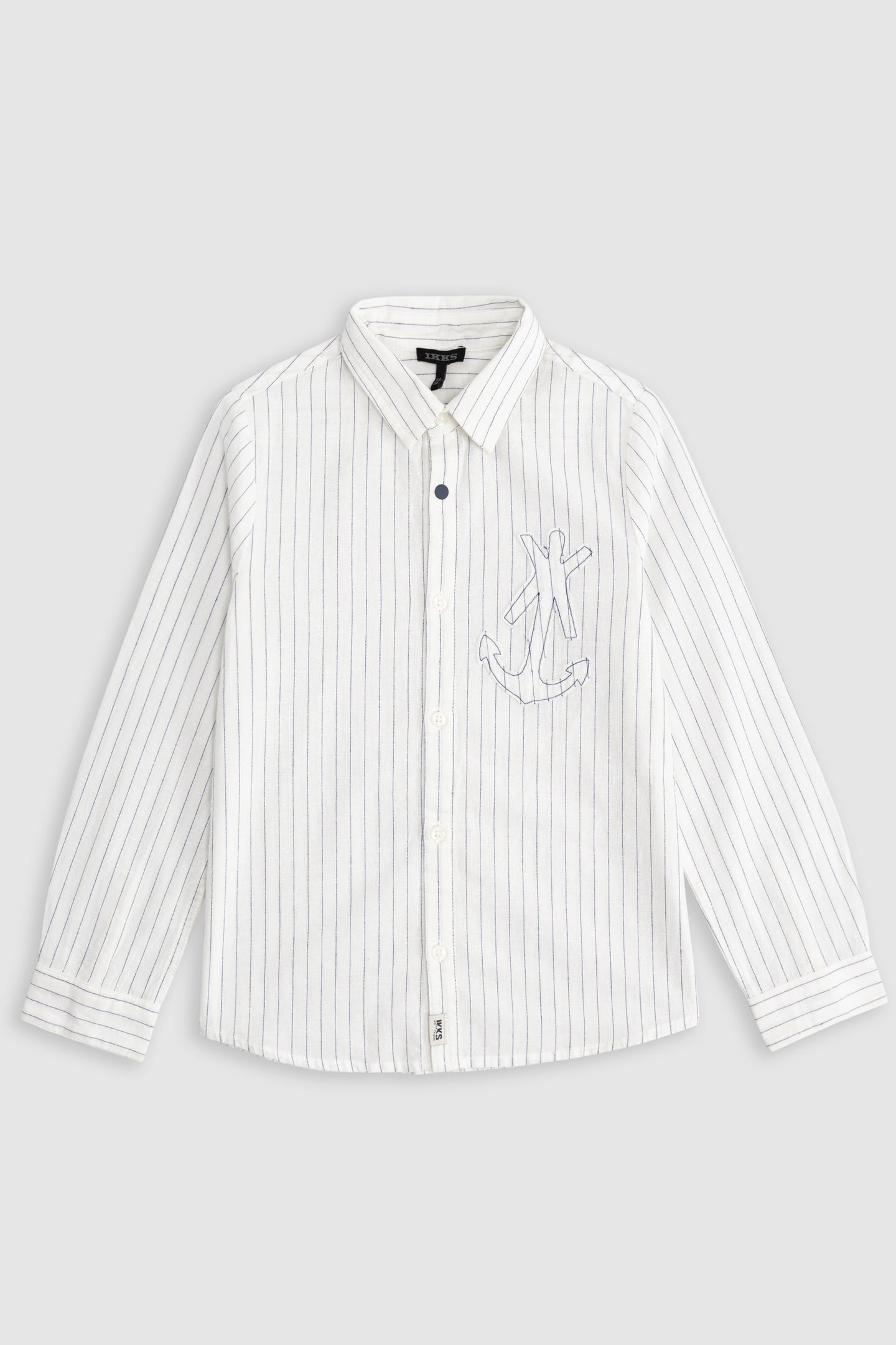 CREAM SHIRT WITH MAXI ANCHOR STRIPES 1