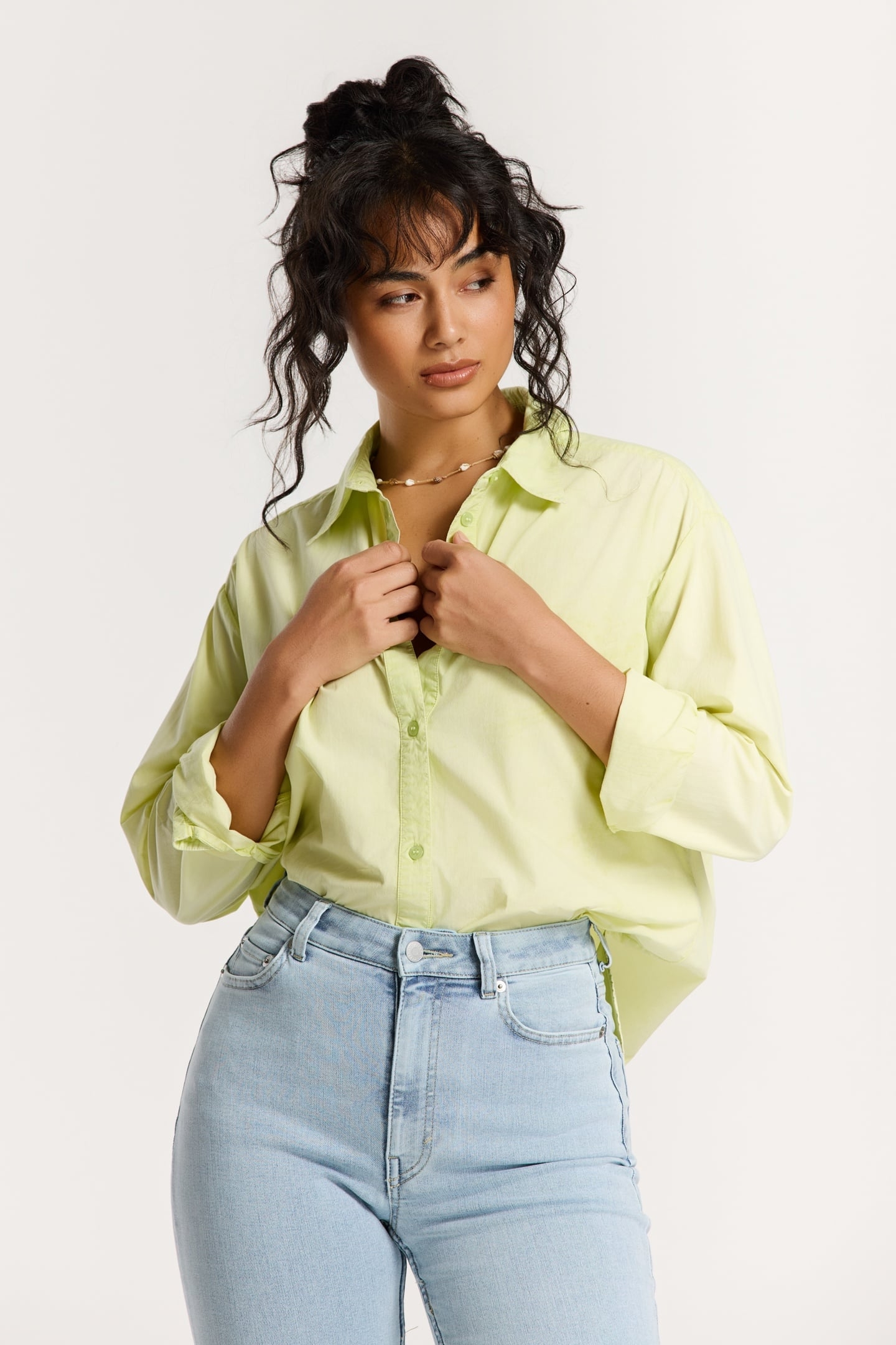 EVIE BLOUSE GREEN LIGHT LIME 2