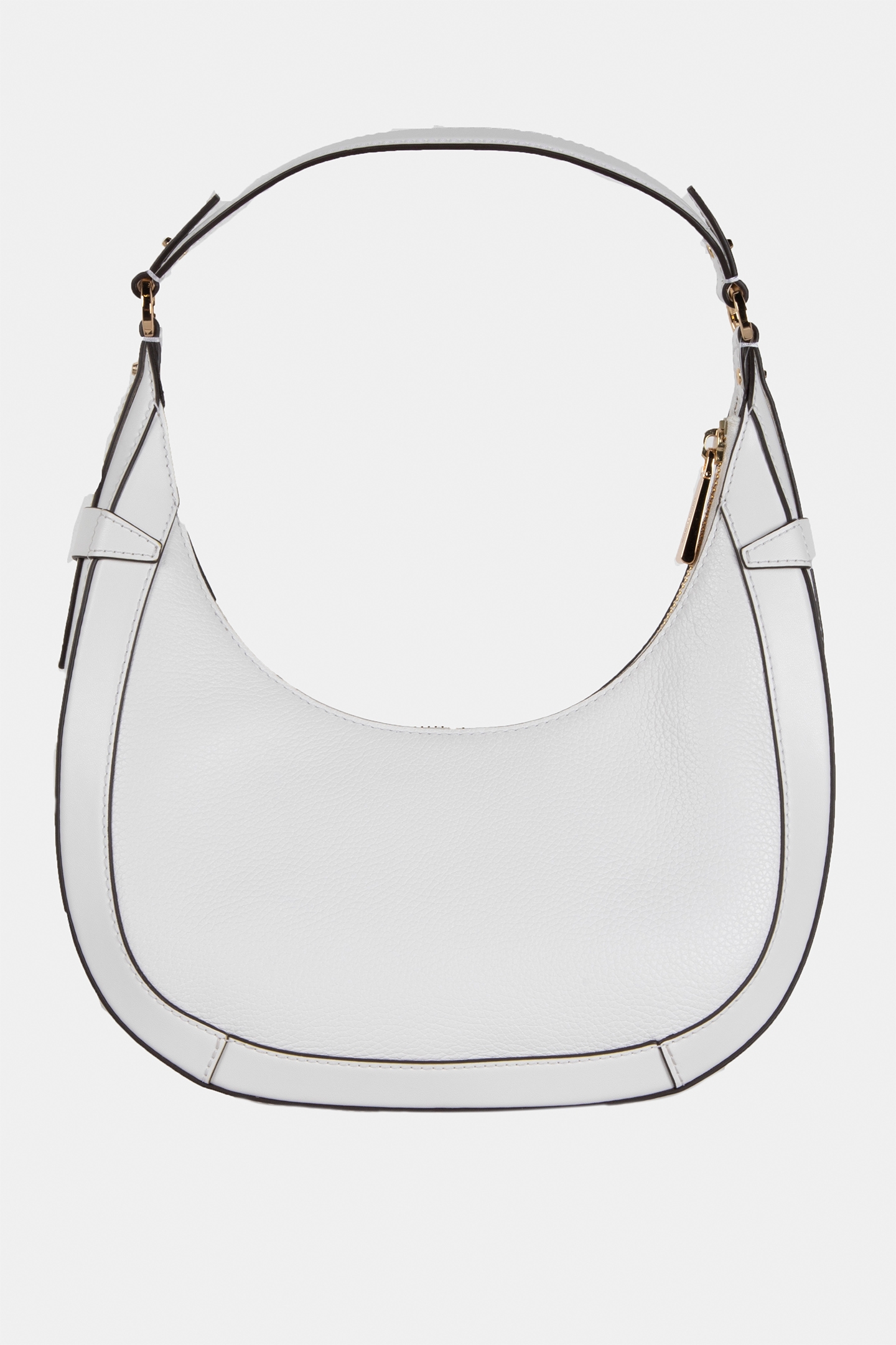 SMALL CRESCENT SHOULDER BAG OPTIC WHITE 4