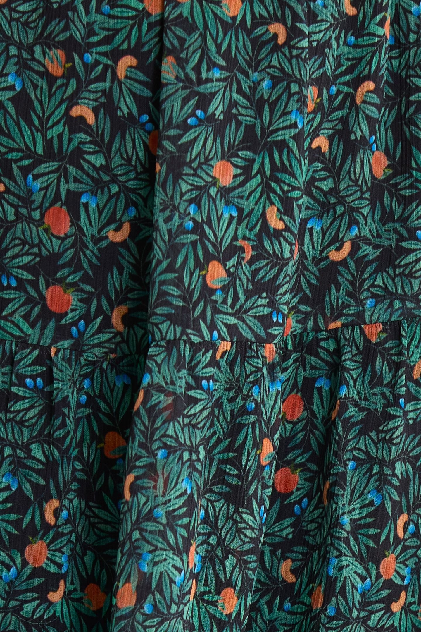 GREEN DRESS WITH SUMMER FRUIT PRINT GREEN 7