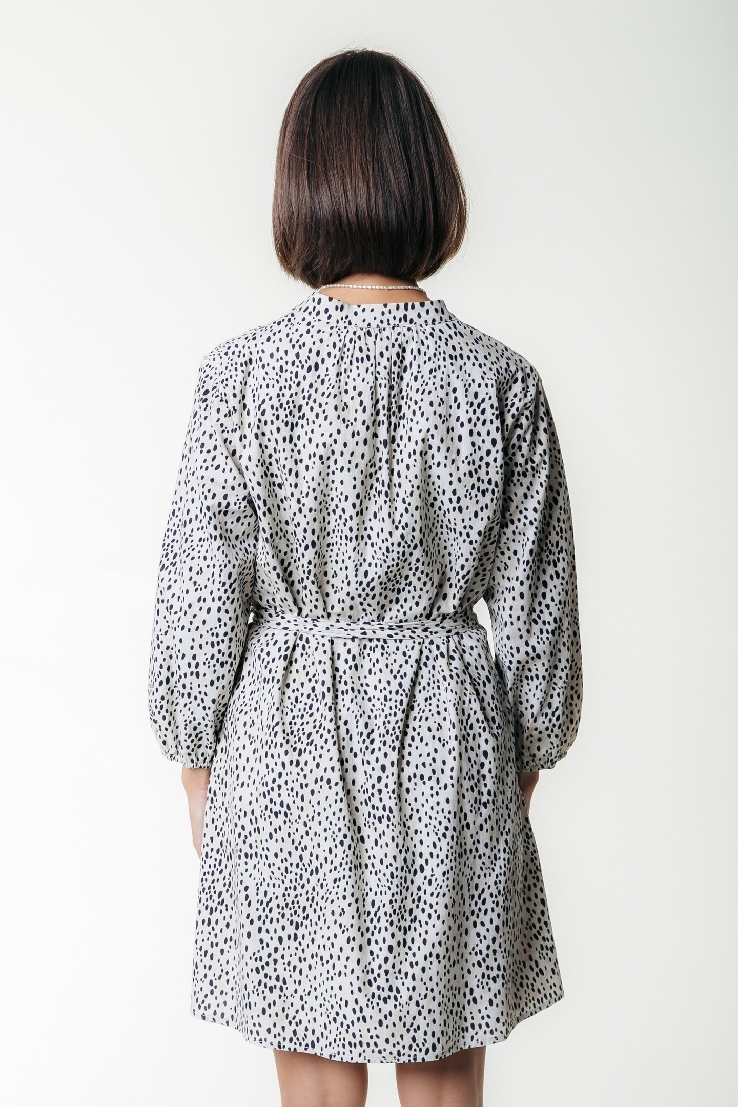 LIZE CHEETAH SHIRT MINI DRESS SS BEIGE 2