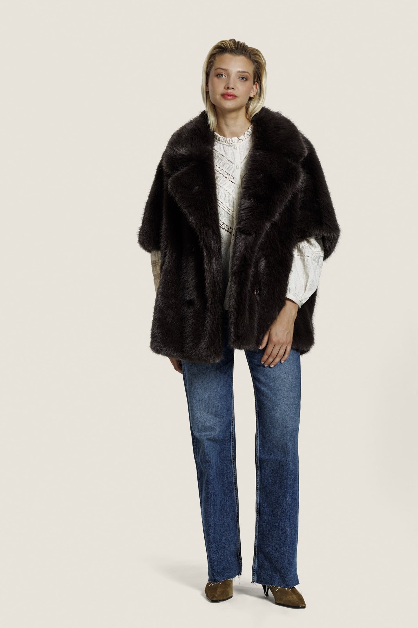 ELIN JACKET DARK BROWN 2