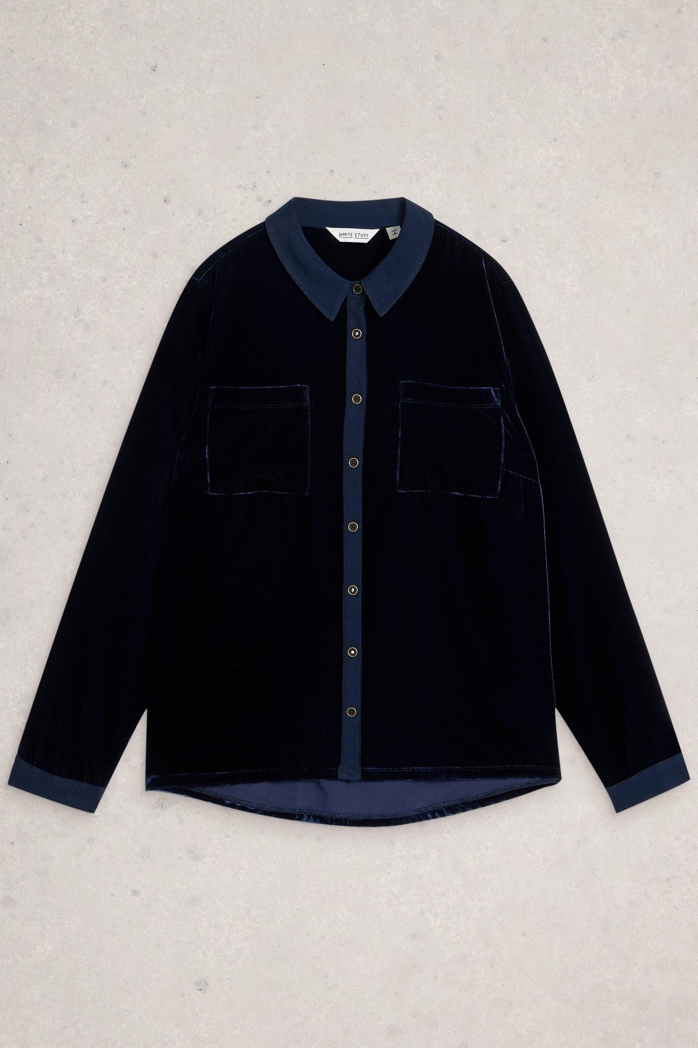 SOPHIE VELVET SHIRT DARK NAVY 4