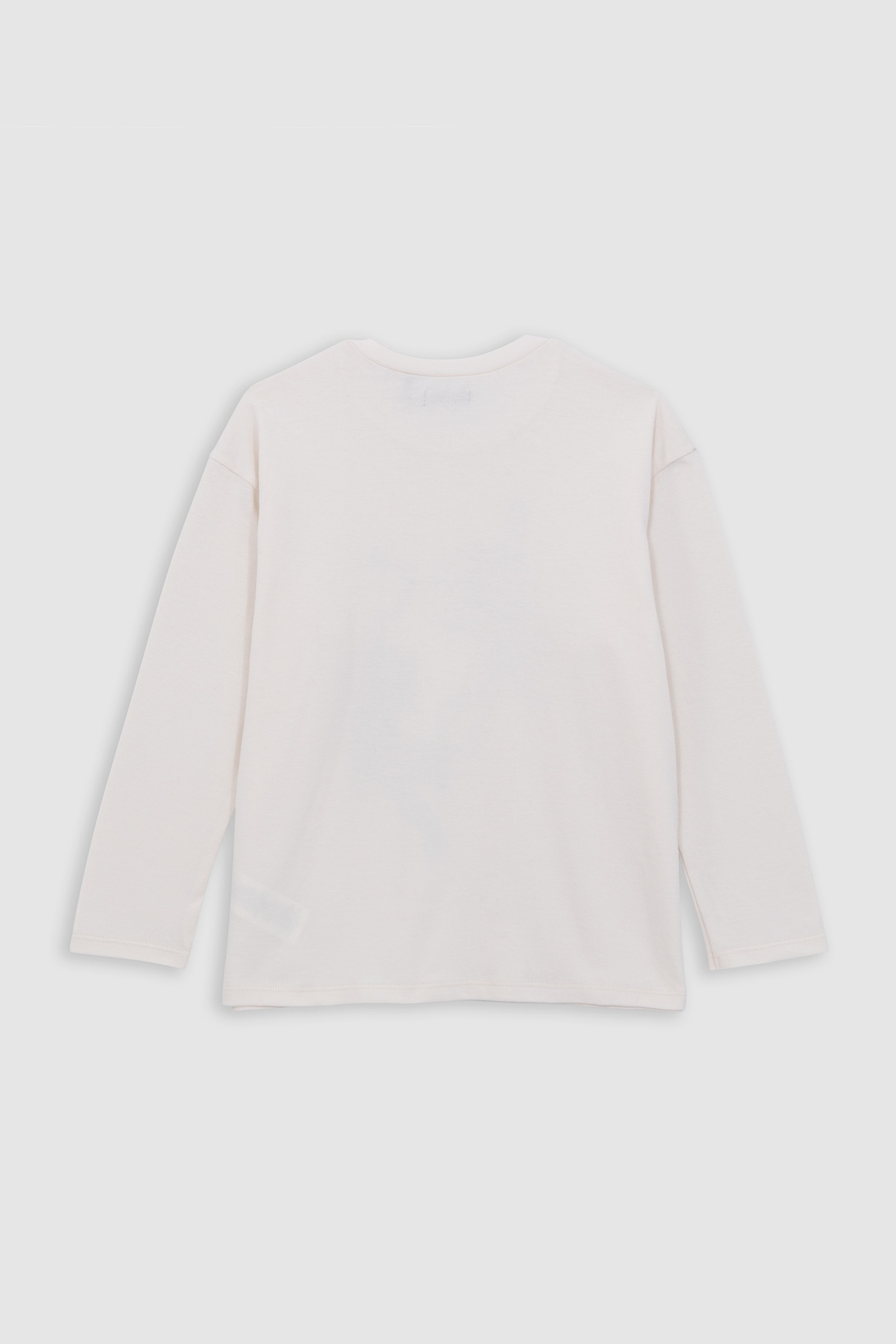 BOY'S ECRU ORGANIC COTTON VISUAL DOUBLE PANTHER T-SHIRT 2