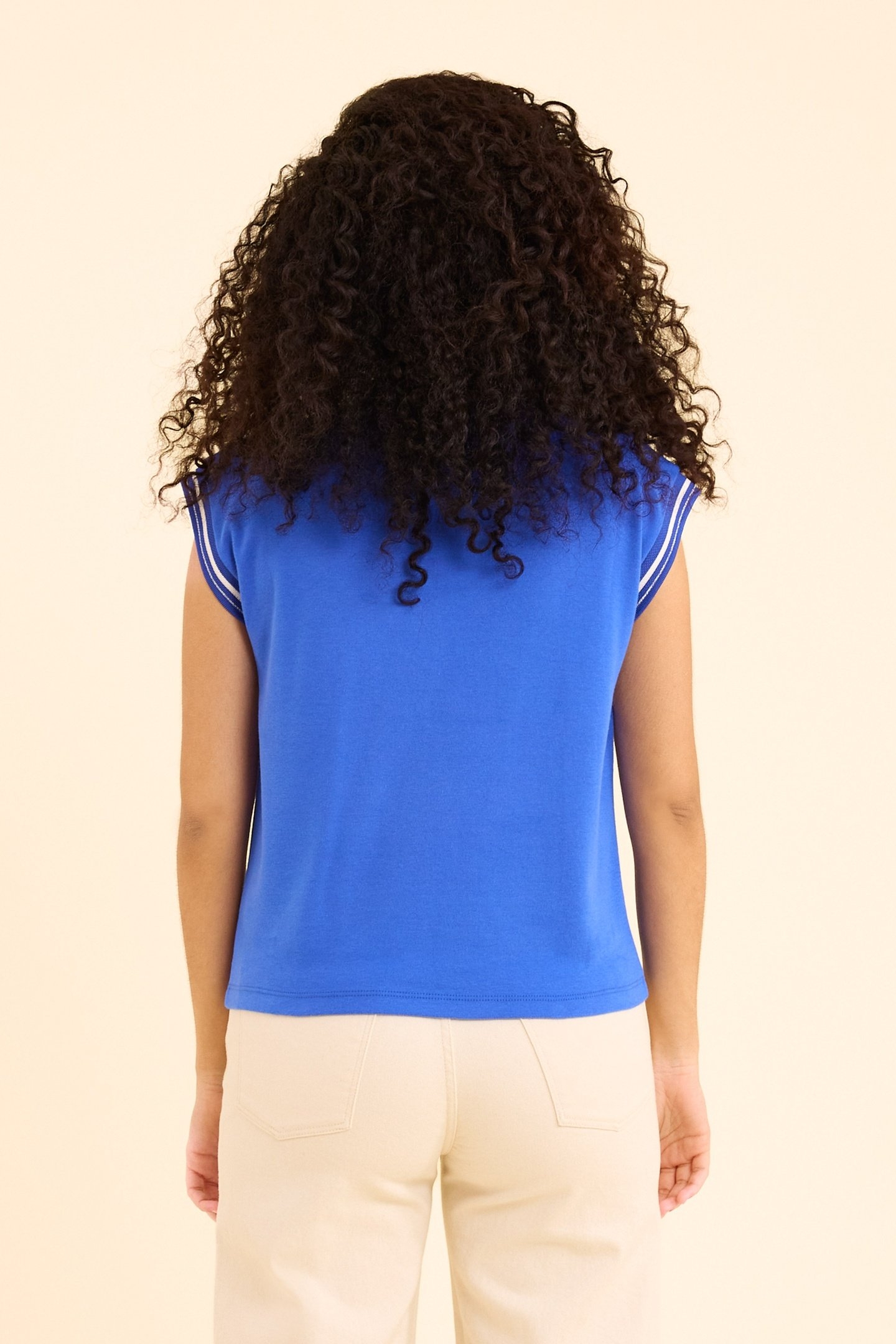 BLUE STRIPED T-SHIRT ELECTRIC BLUE 3