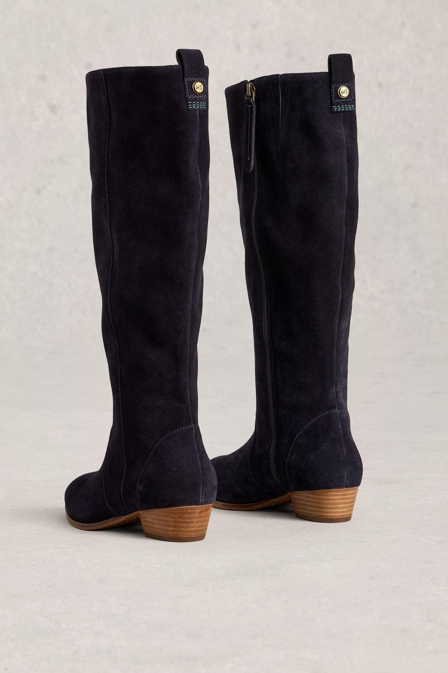 WILLOW SUEDE KNEE HIGH BOOT DARK NAVY 2
