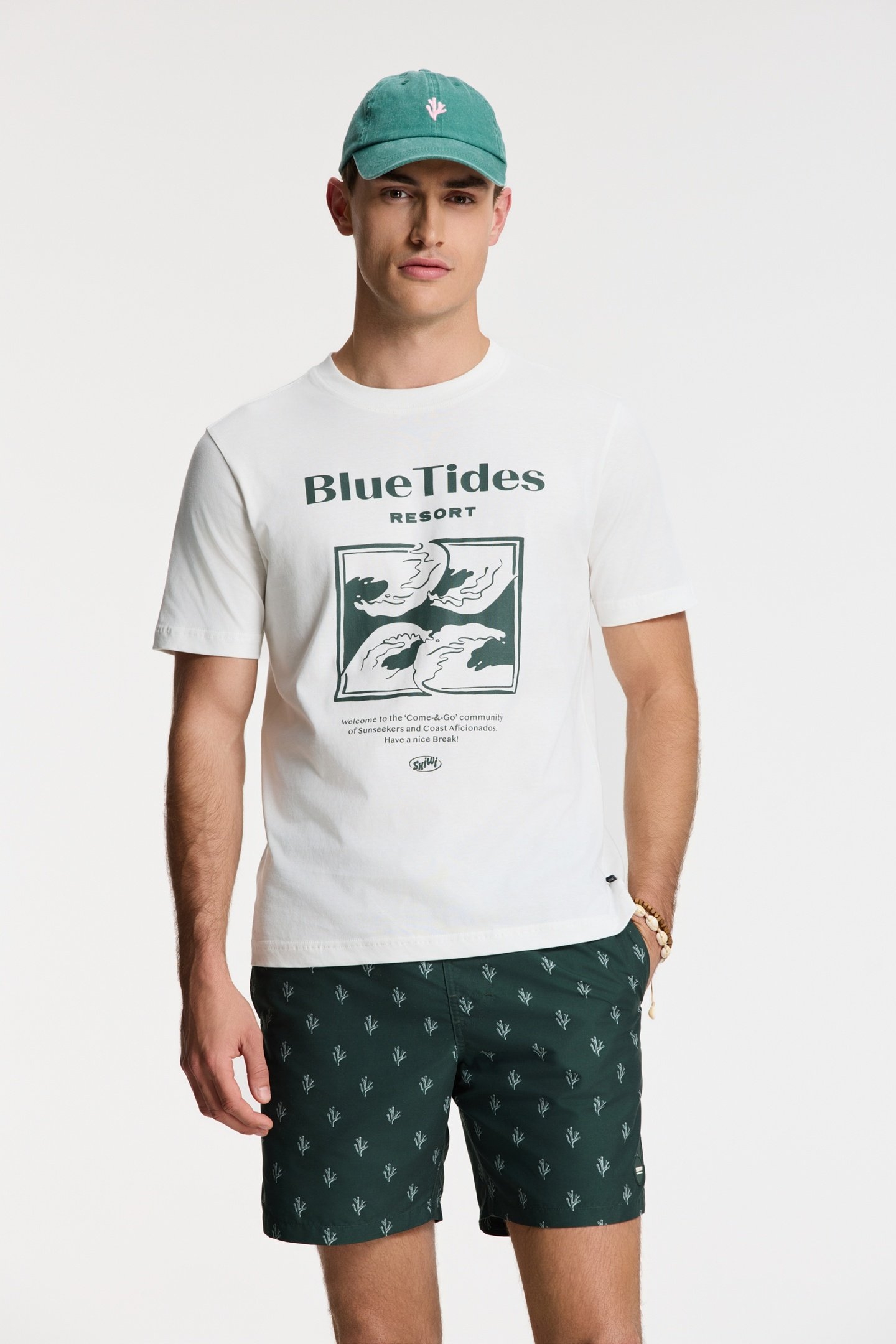 LIAM REGULAR T-SHIRT BLUE TIDES WHITE 3