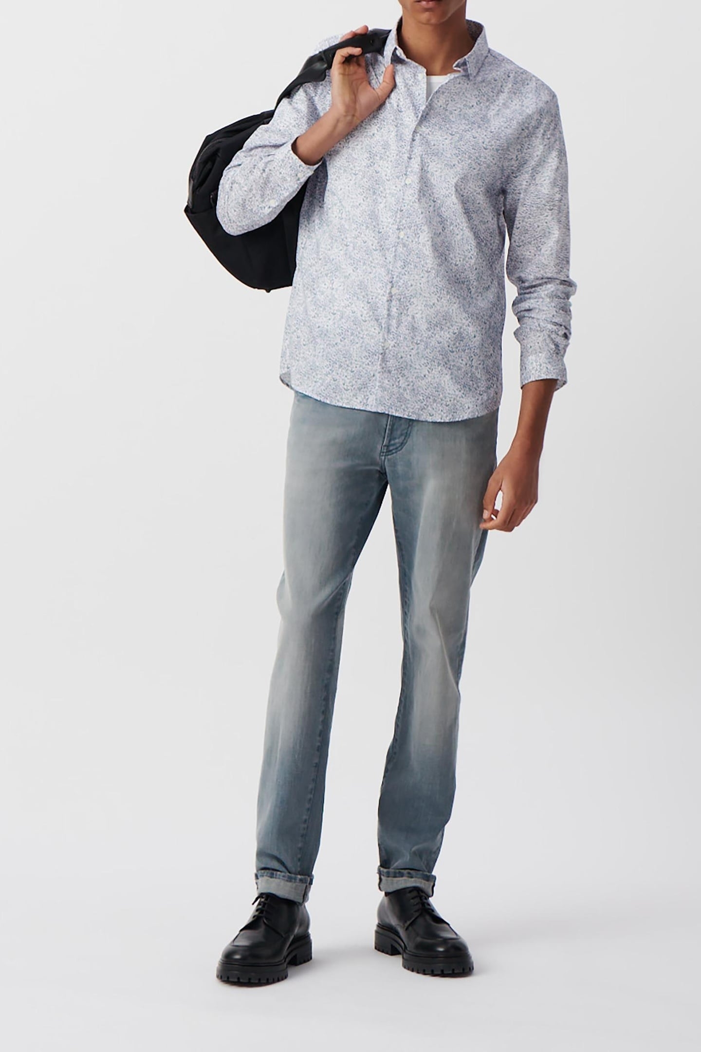 STORM FLORAL LIBERTY FABRIC SLIM SHIRT 1