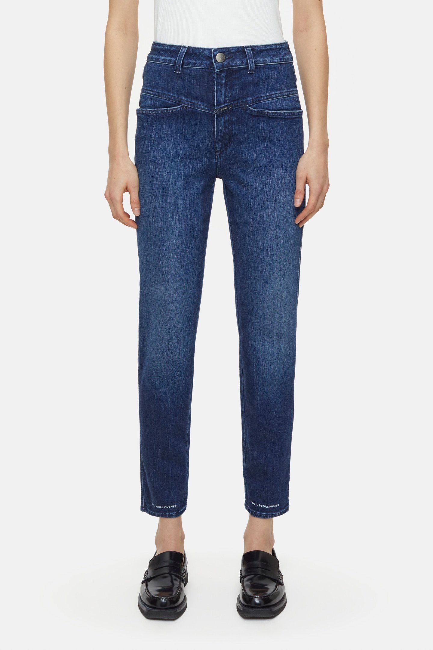 PEDAL PUSHER JEANS DARK BLUE 4