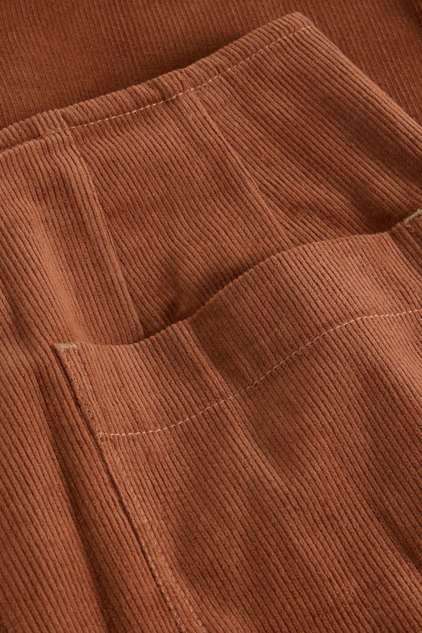 CLARA CORD WIDE LEG TROUSER DARK TAN 5