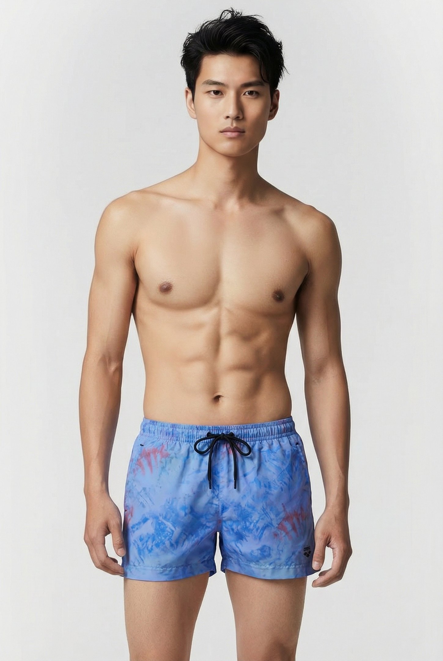 MEN'S ARENA CHINE' PRINT X-SHORT BLUE CHINA 1