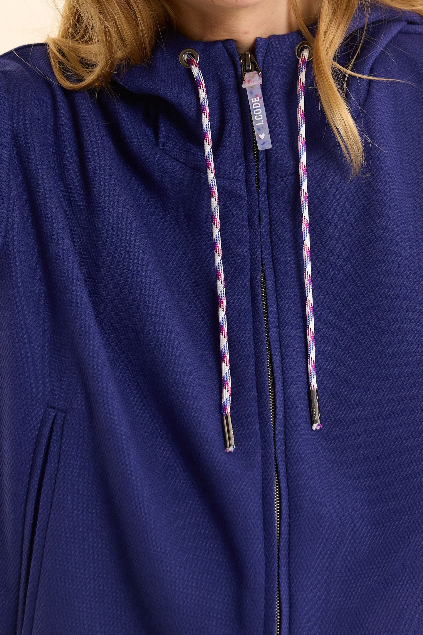 INDIGO HONEYCOMB JOGGING JACKET INDIGO 7