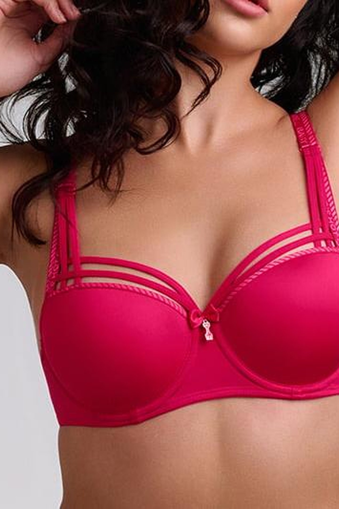 DAME DE PARIS AZALEA RED BALCONY BRA 2