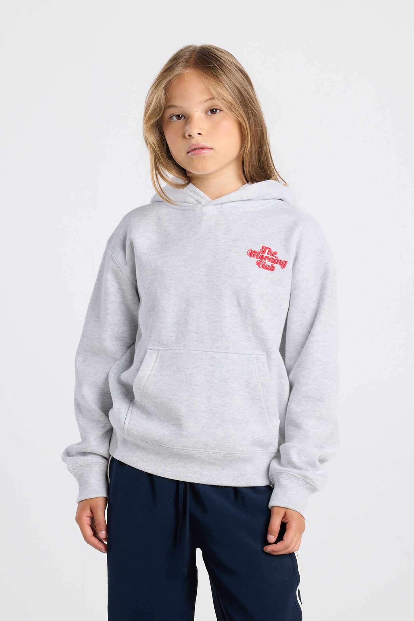 SANA HOOD JR LIGHT GREY MELANGE 1