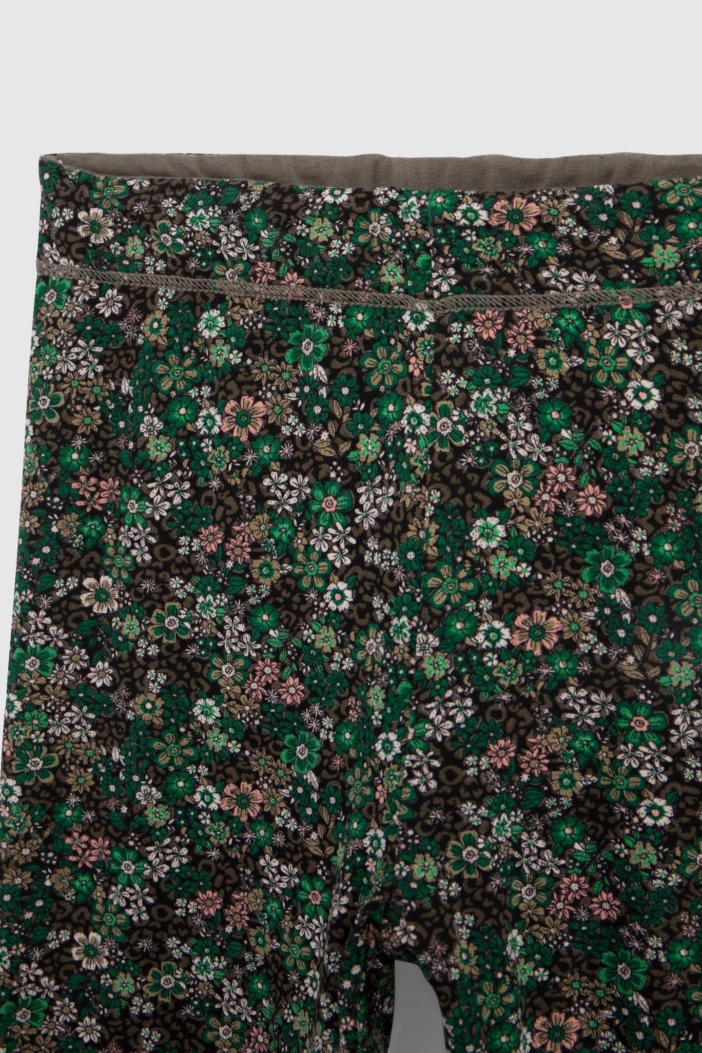 REVERSIBLE LEO-FLORAL AND KHAKI PRINT LEGGINGS FOR GIRLS 4