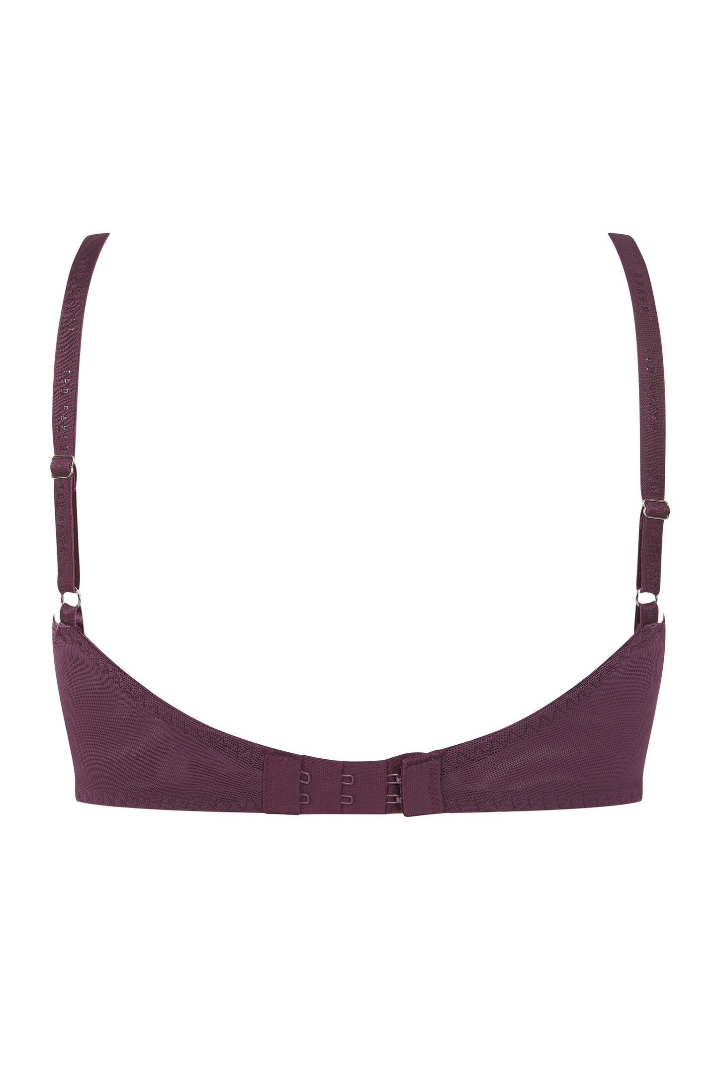 JUDITH 2 PK SOLID & ROSE PRINT T-SHIRT BRAS BERRY FLORAL/ WH 5