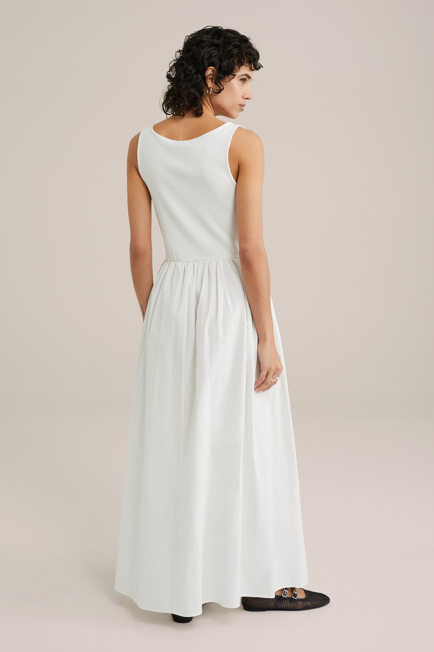 DRESS MID LENGTH WHITE 3