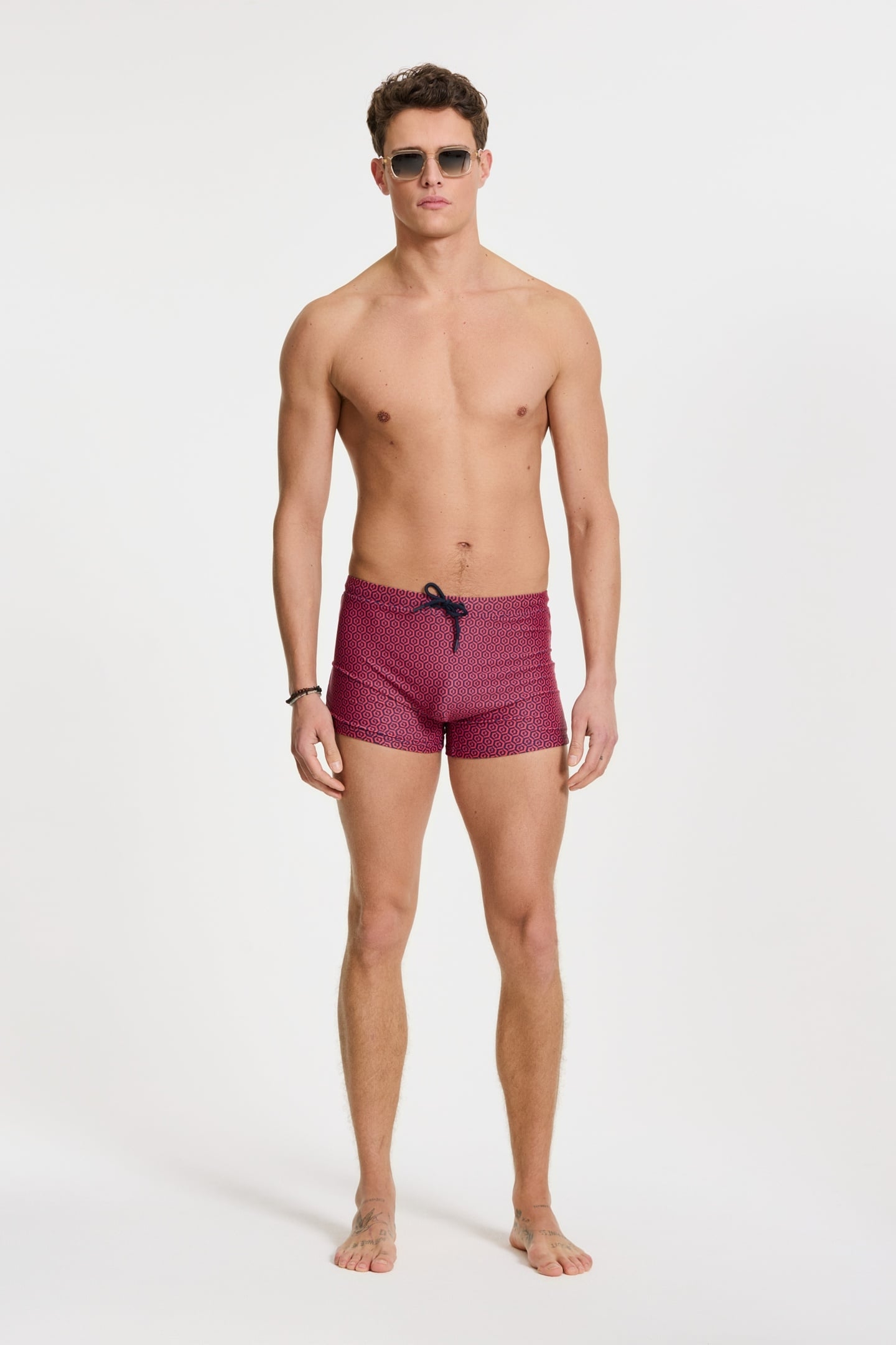 SEP SWIM BOXER GEO TILE RED HIBISCUS GEO TILE 2