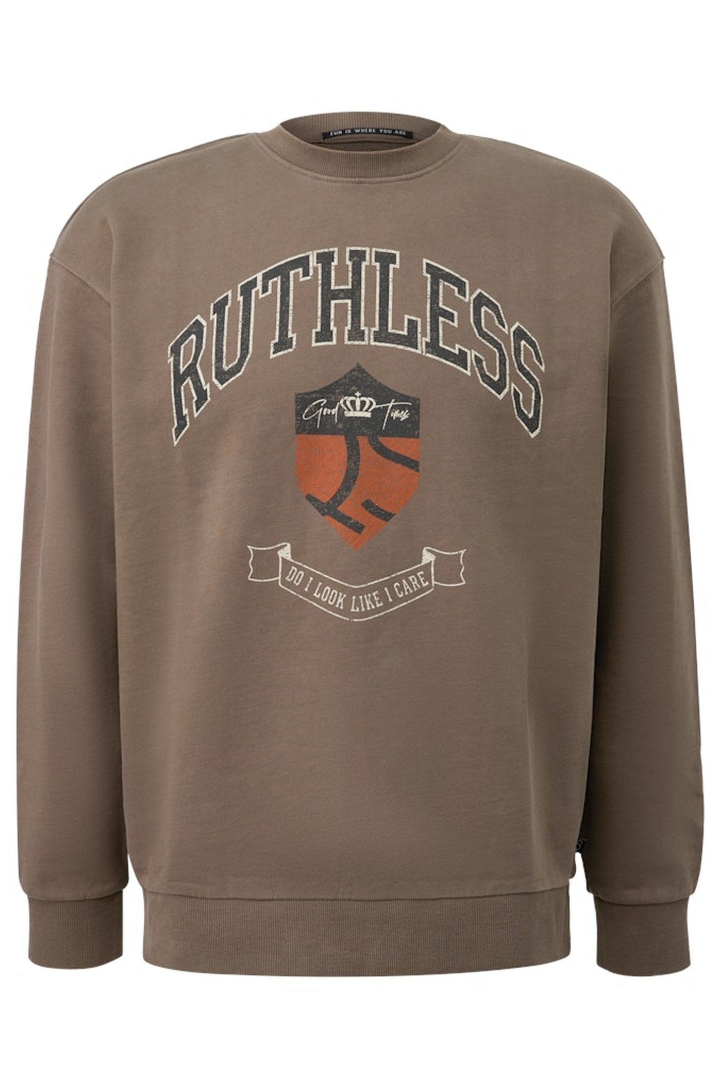 S.OLIVER-QS SWEATSHIRTS BROWN-DARK 4