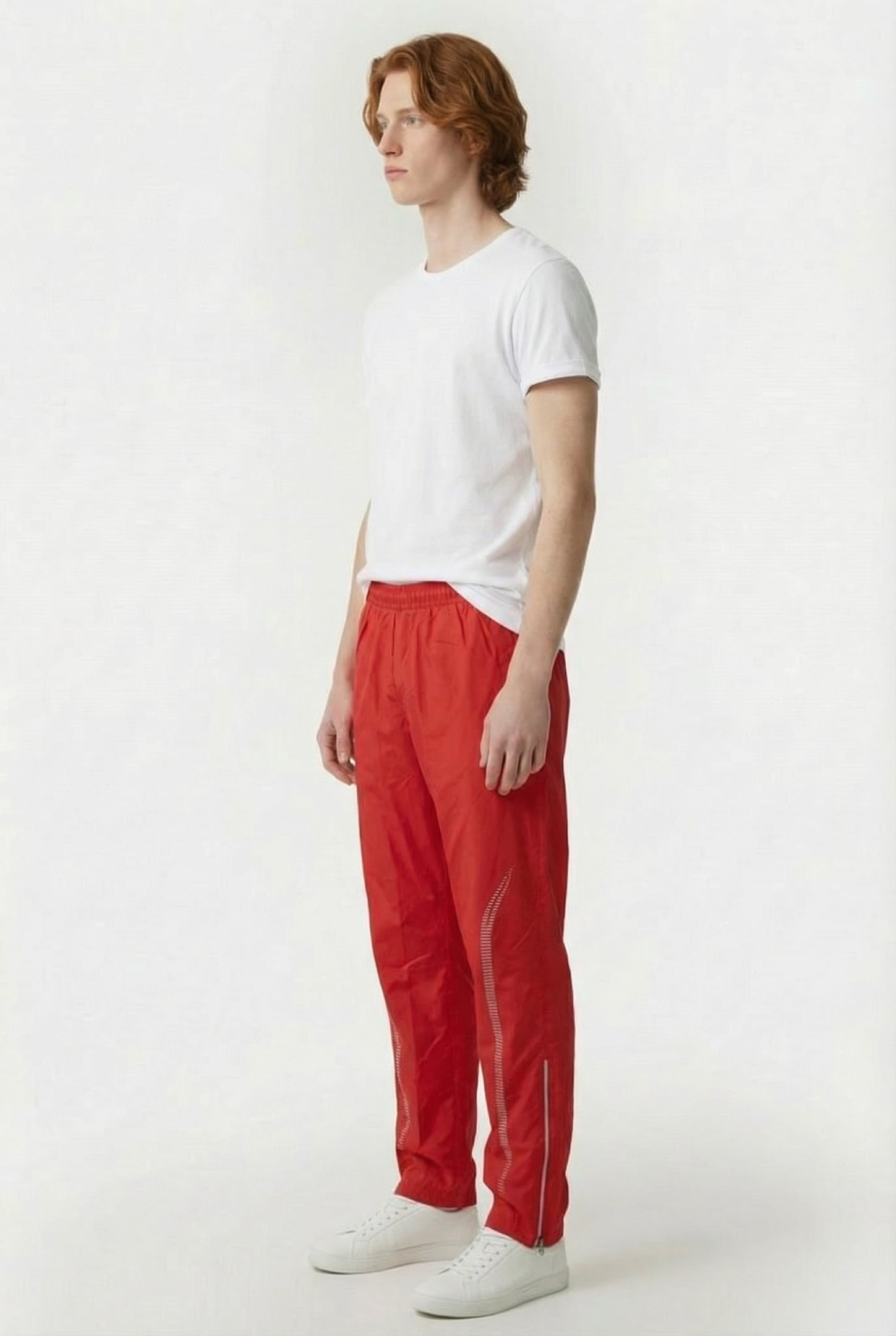 UNISEX TL WARM UP PANT RED 5