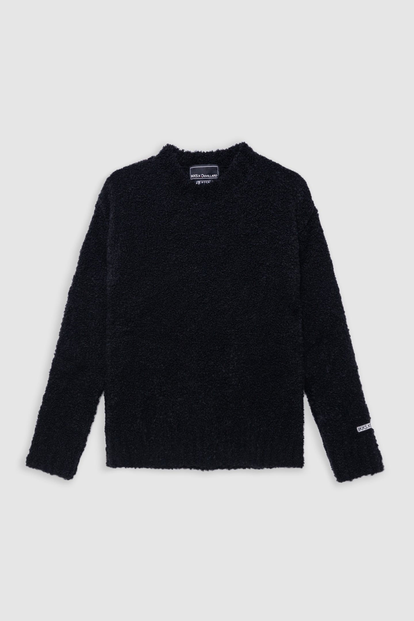 IKKS X DUVILLARD BLACK PATTERNED KNIT SWEATER 5