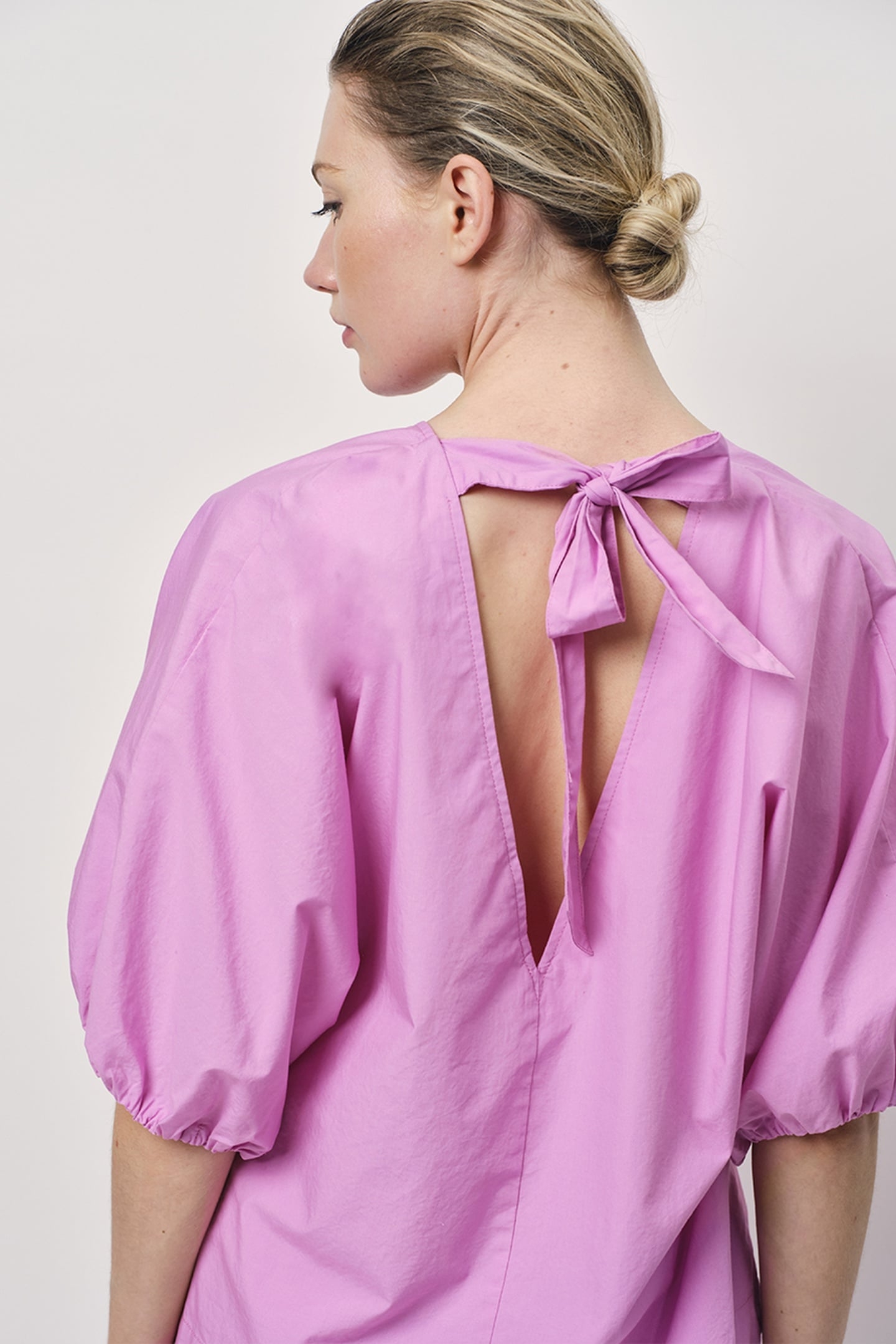 RIANN BALLOON SLEEVE TOP HYPER BLUSH 5