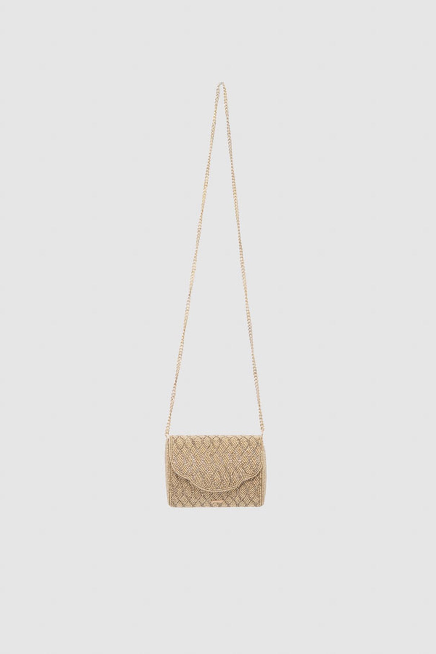 PEARL-EMBROIDERED GOLD HANDBAG 5