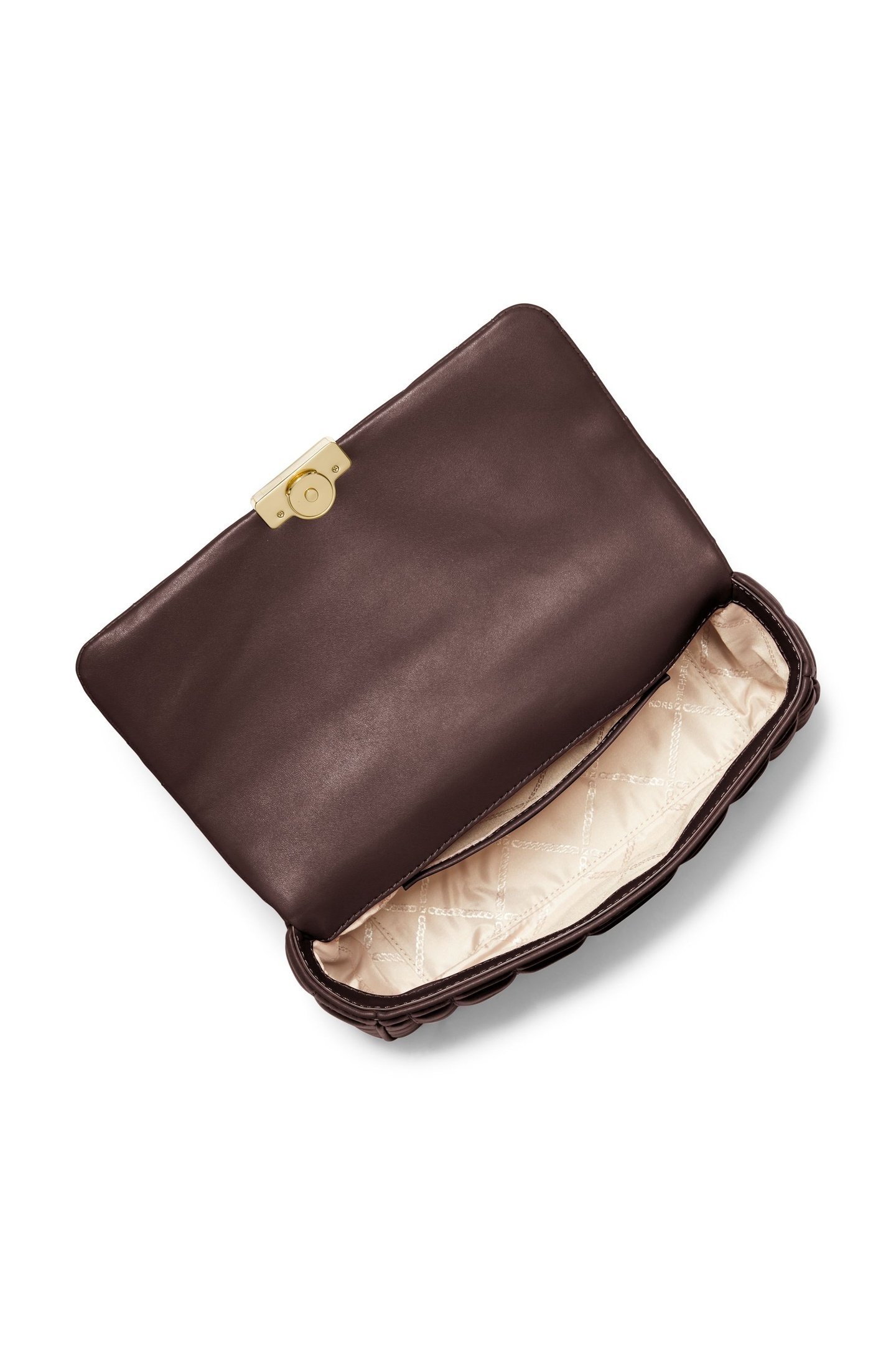 LARGE CHAIN SHOULDER BAG CHOCOLATE 3