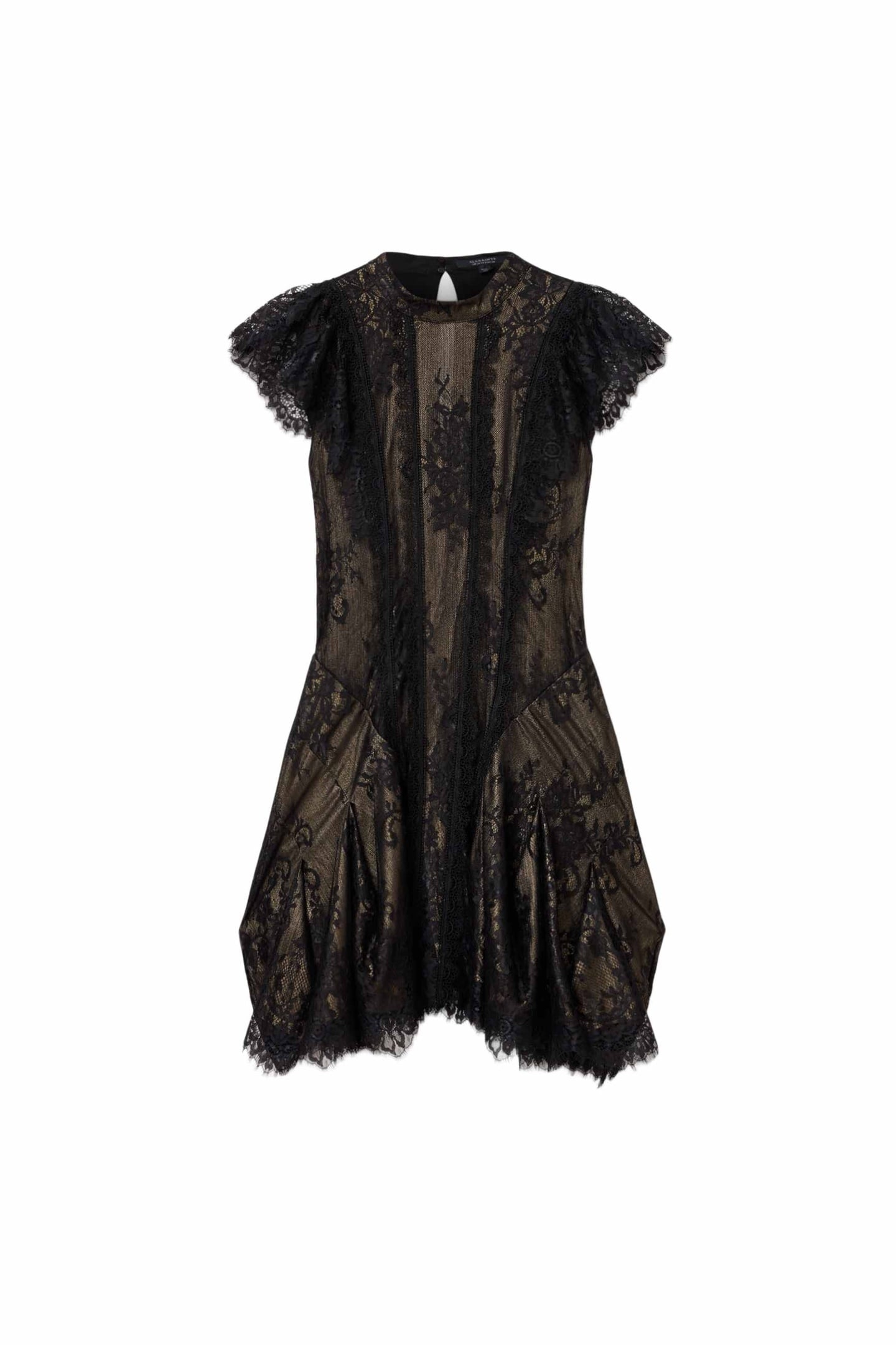 FLEUR DRESS METALLIC GOLD 6