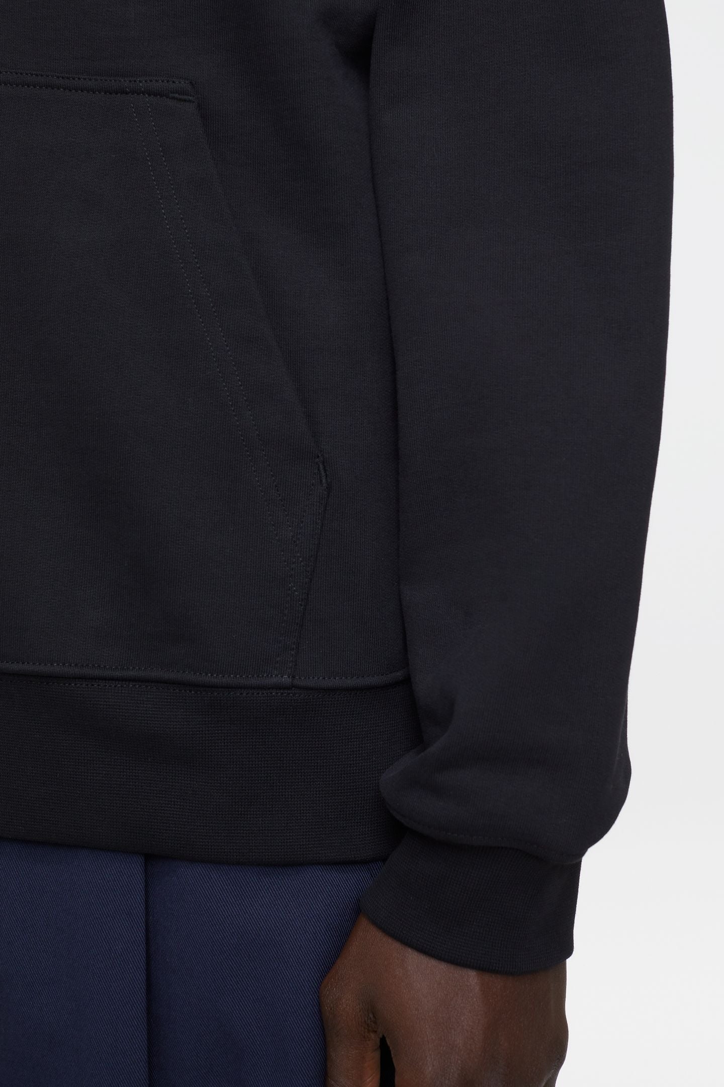 HALF ZIP SWEAT T-SHIRTS BLACK 6