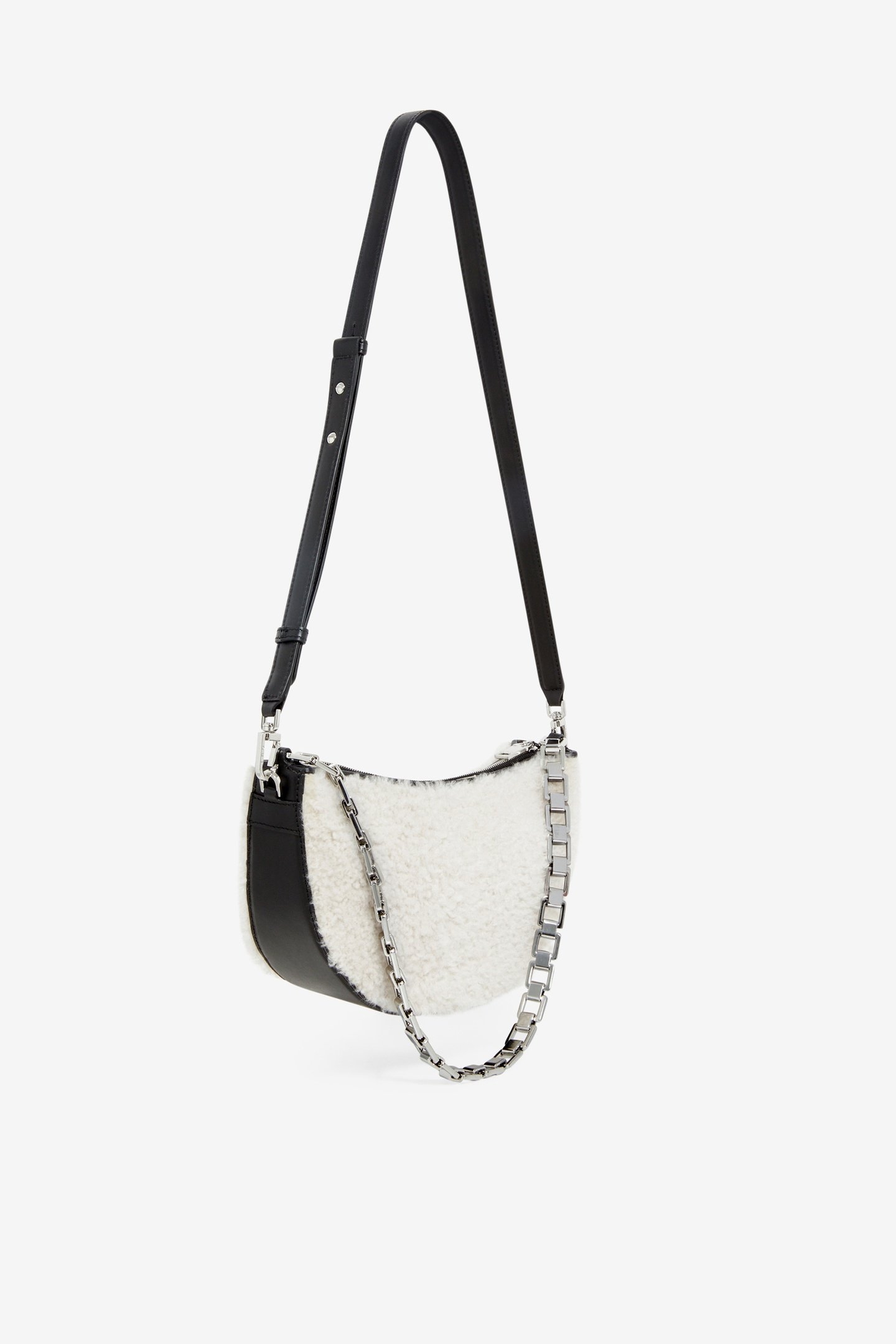 ARC XL FUR CROSS BODY BEIGE/BLACK 4