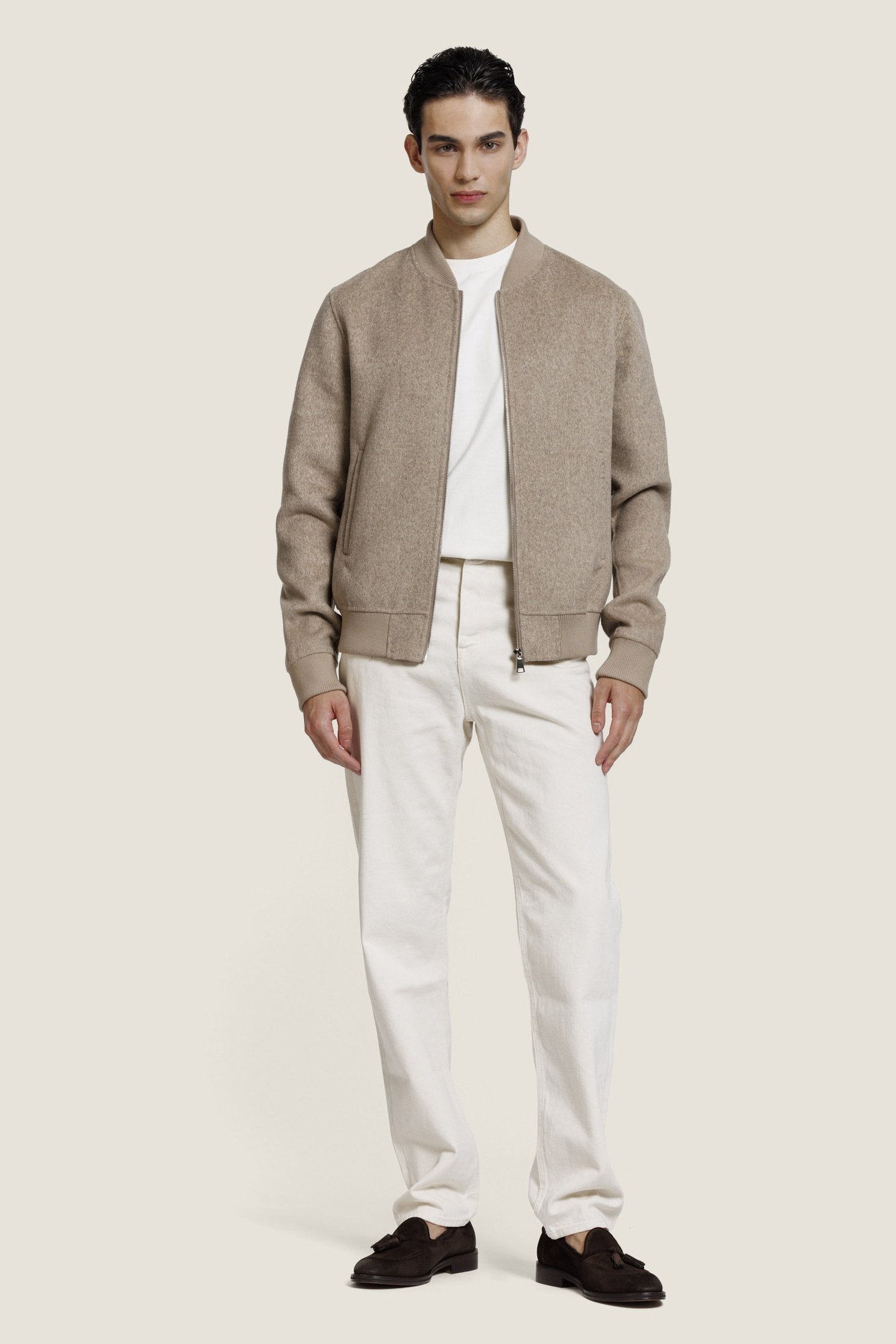 MICK JACKET D BEIGE MELANGE 1