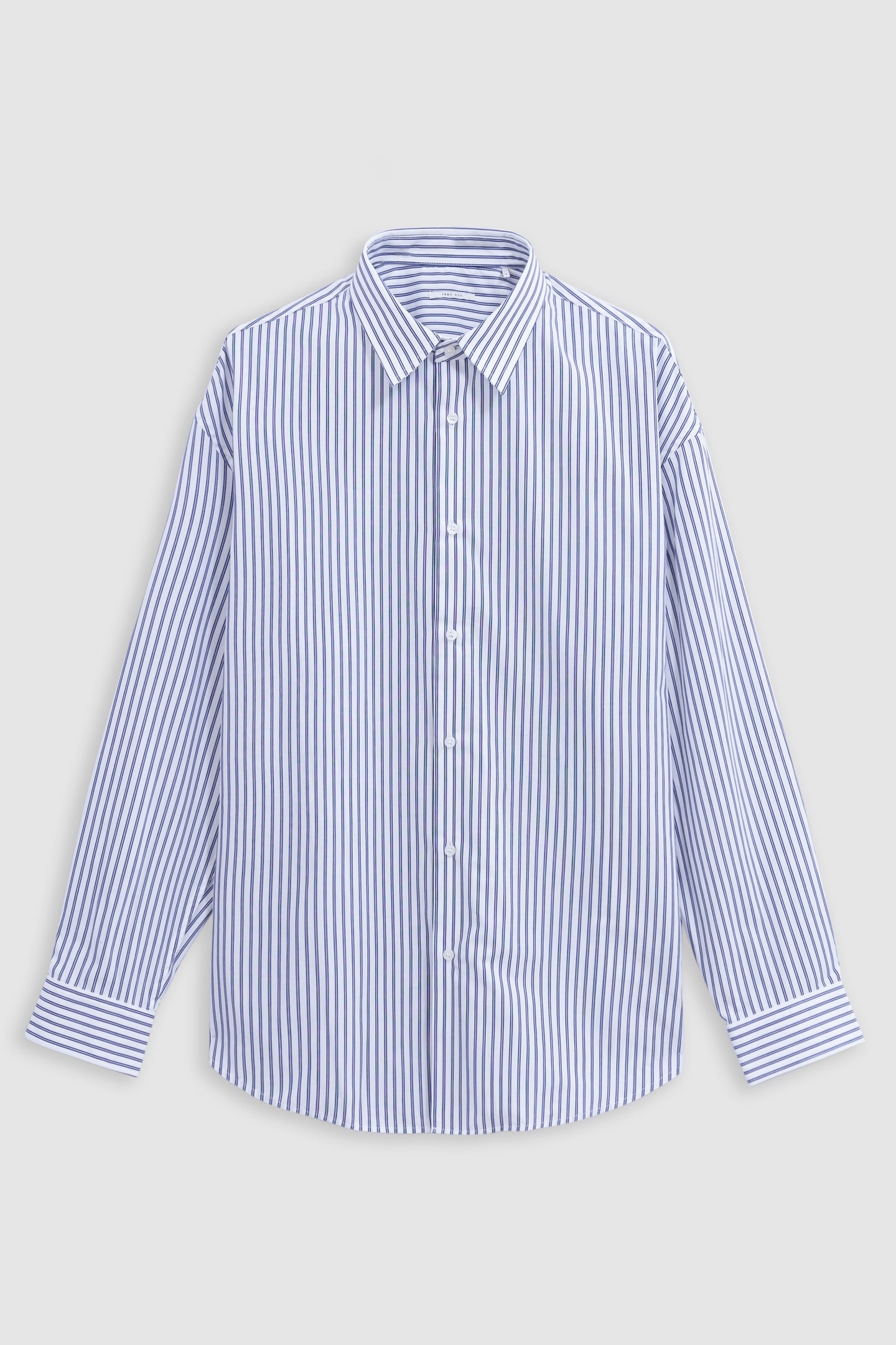 REGULAR BLUE STRIPED SHIRT 100% COTTON 5