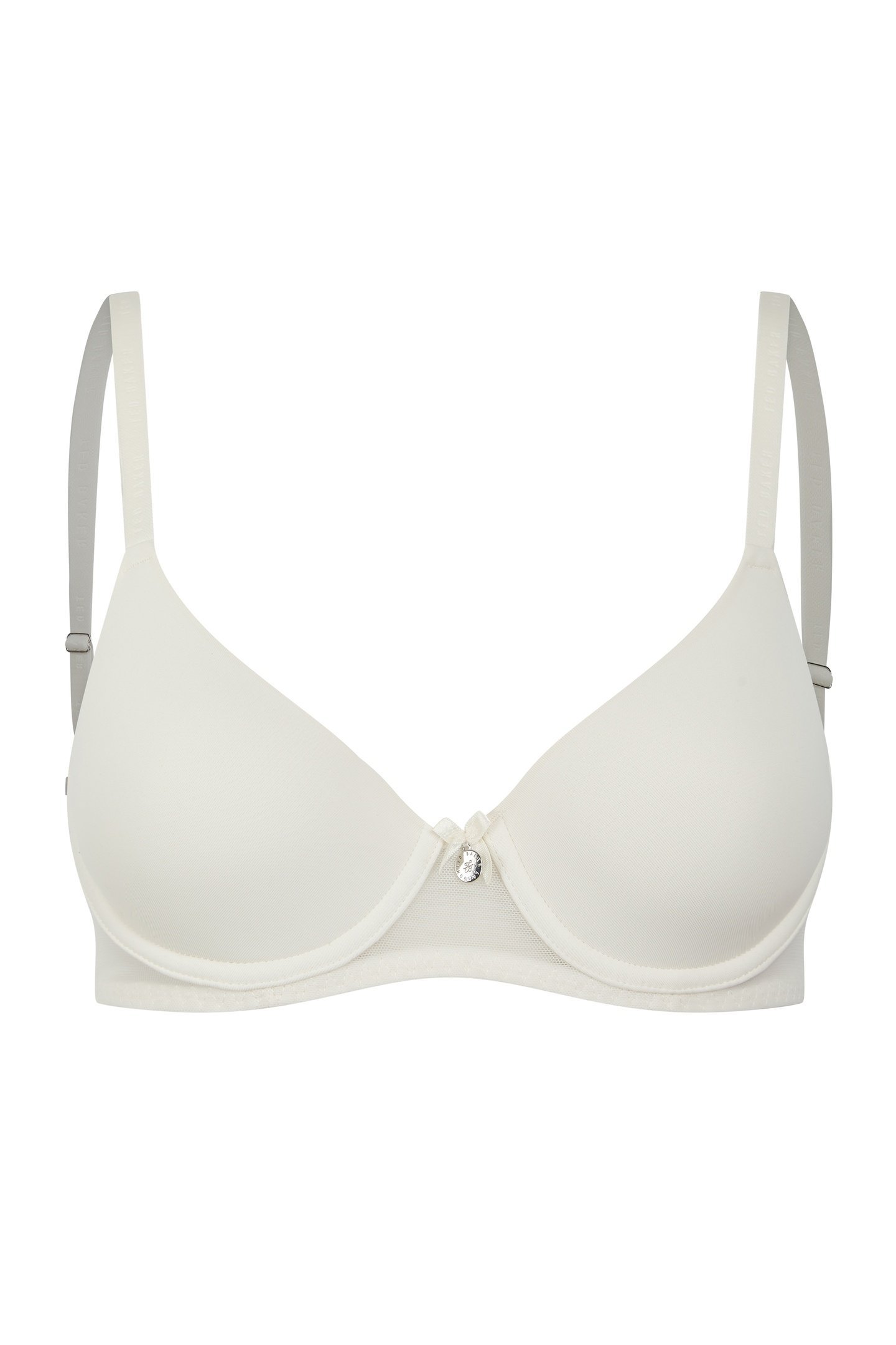 JUDITH 2 PK SOLID & ROSE PRINT T-SHIRT BRAS BERRY FLORAL/ WH 4