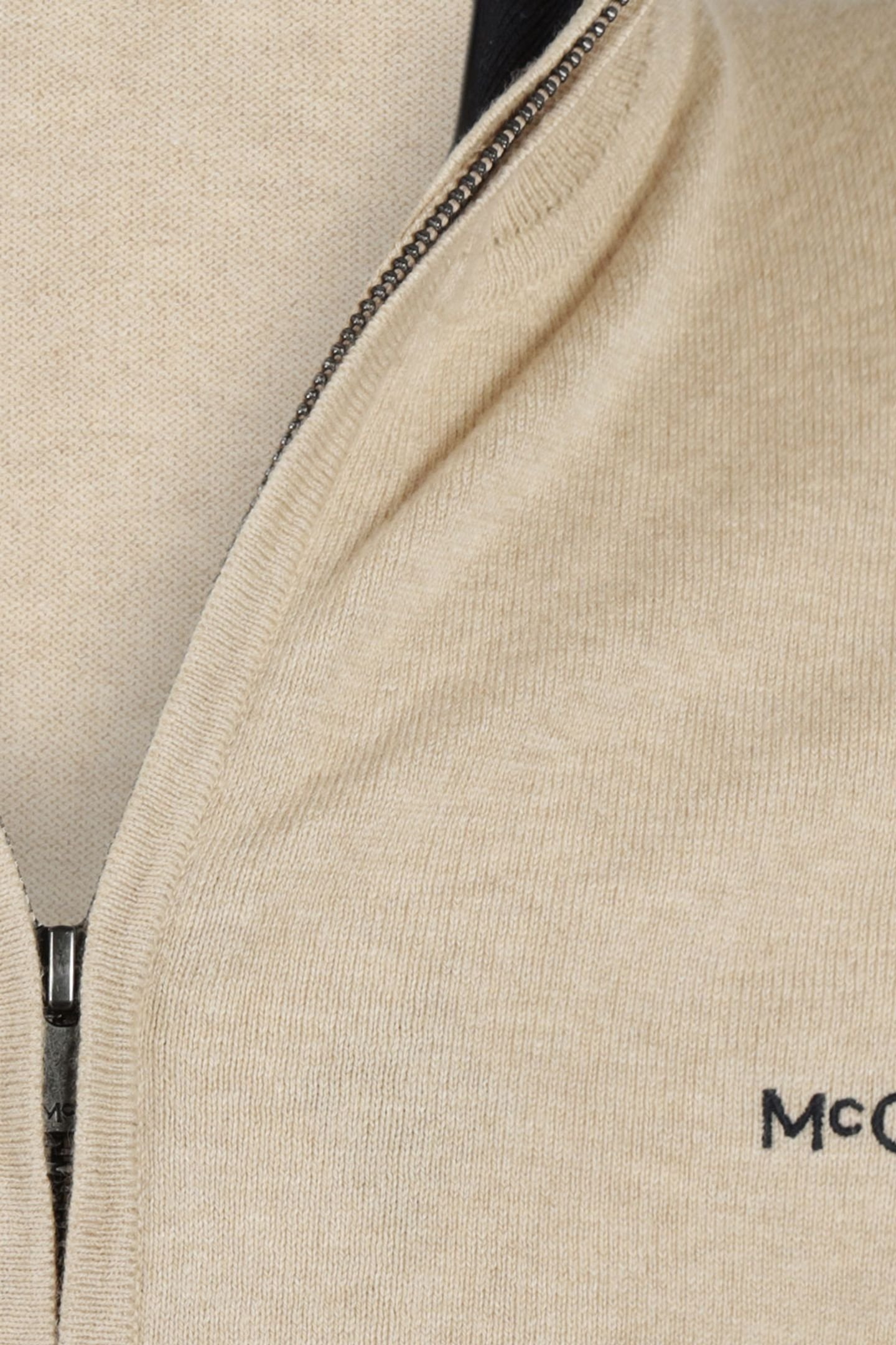 ZIP THRU CARDIGAN SAND 6