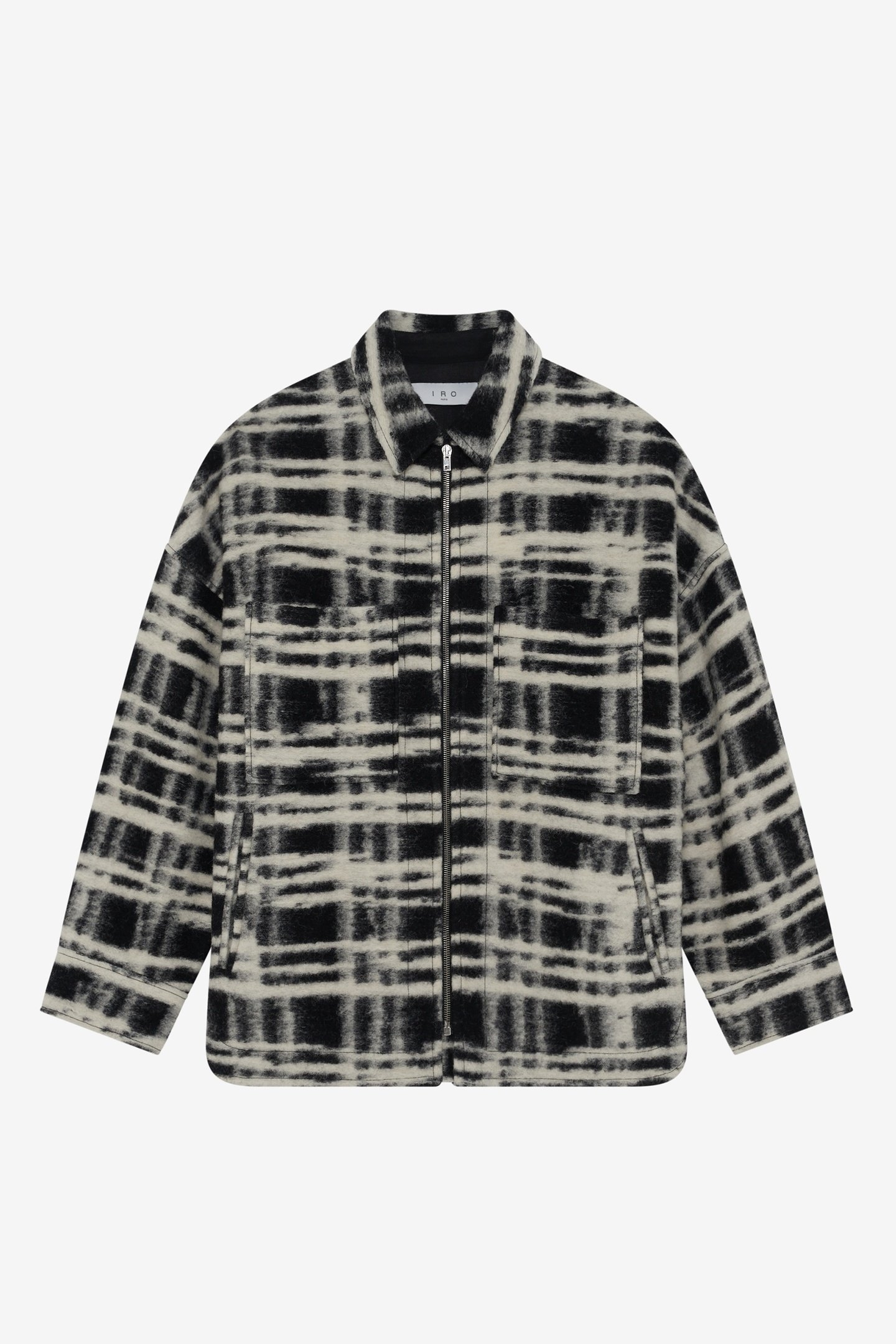 ZACHARY OVERSHIRT BLACK/ECRU 5