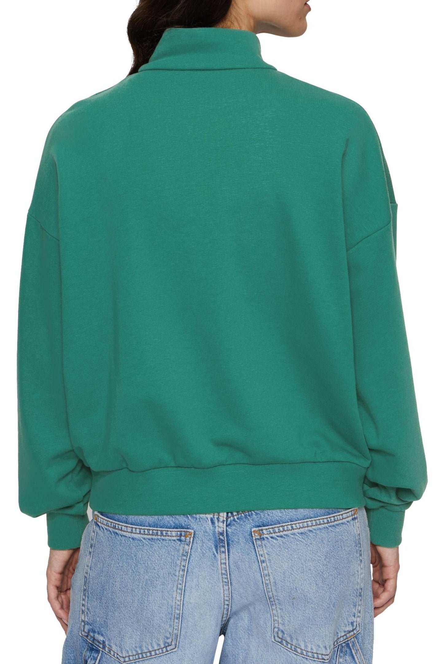 LACHY OVERSIZED HALF ZIP SWEATER FIR 2