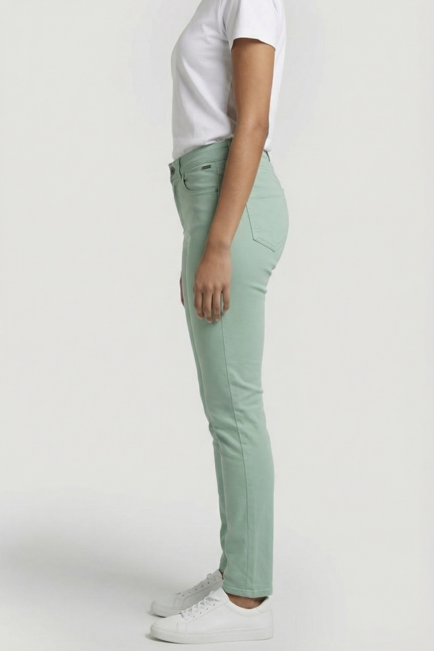 5 POCKET JEANS TINA IN GRANITE GREEN 3