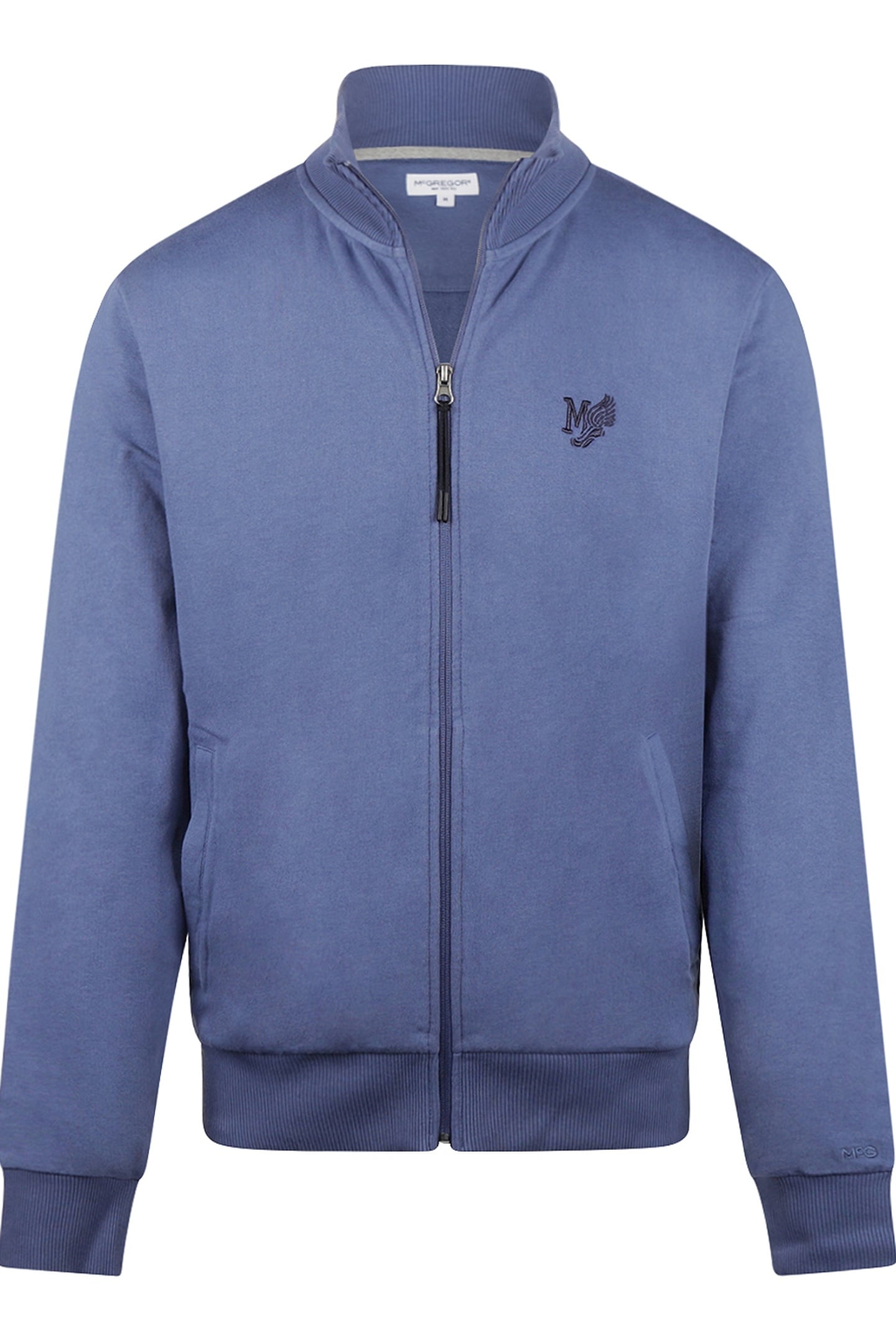 ZIP THRU SWEAT CARDIGAN VINTAGE BLUE 1