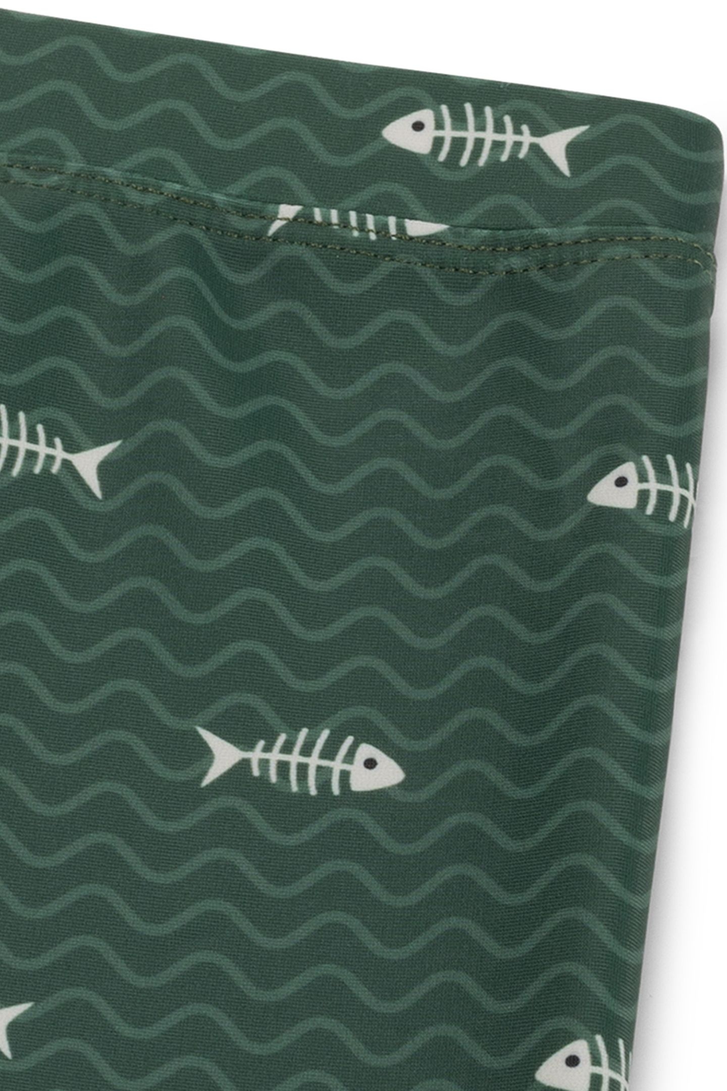 BOYS SWIM BOXER FISHBONE CILANTRO GREEN 3